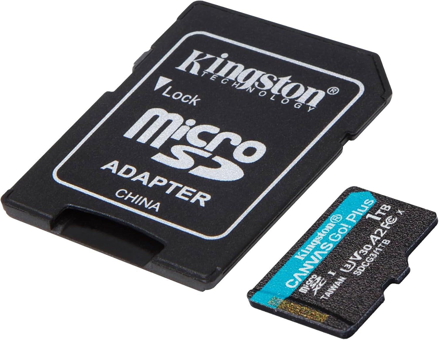 Kingston Canvas Go Plus Class10 UHS-I U3 A2 V30 1 TB Micro SD Kart SDCG3/1TB Hafıza Kartı KINGSTON SDCG3/1TB Distribütör  Kingston Canvas Go Plus Class10 UHS-I U3 A2 V30 1 TB Micro SD Kart SDCG3/1TB