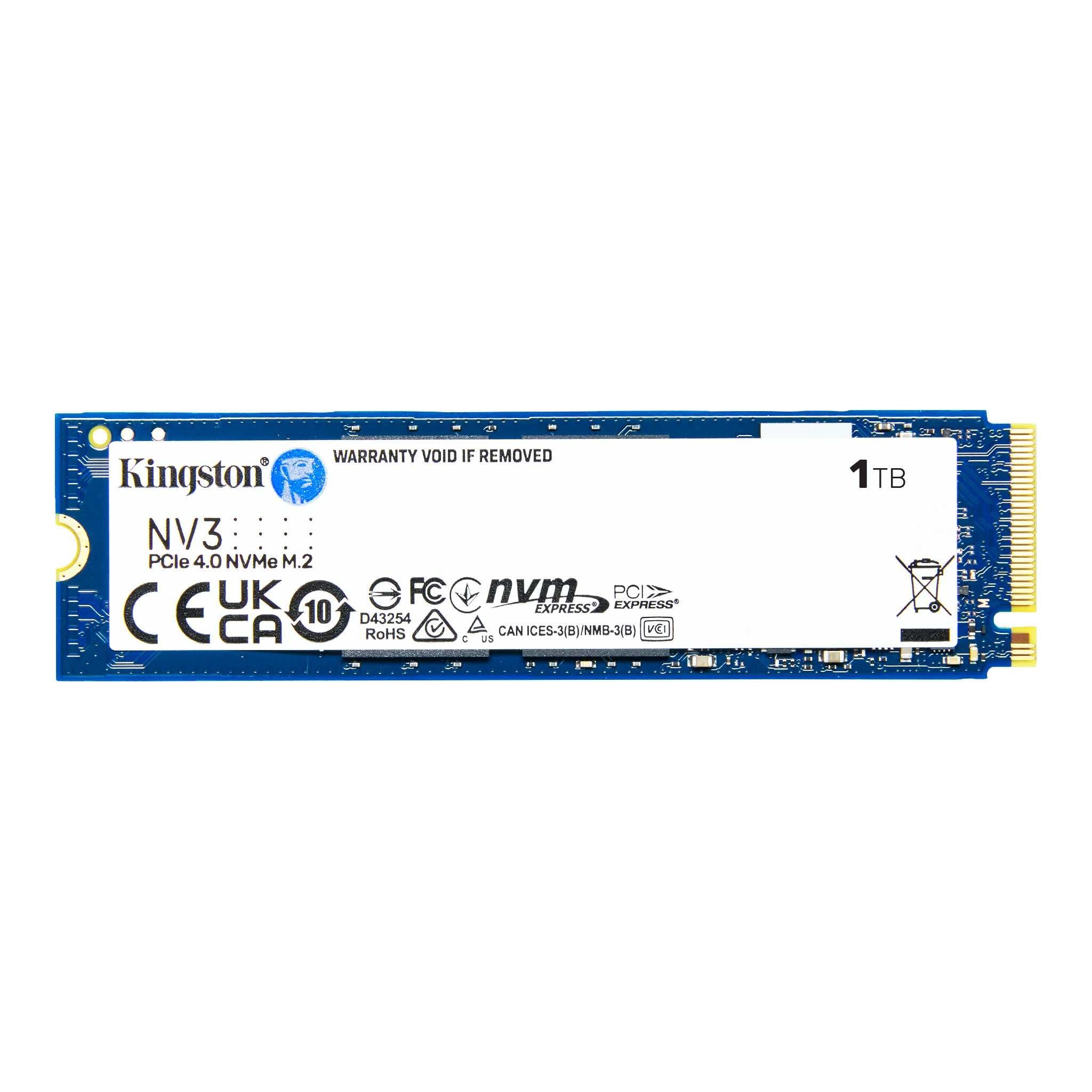 Kingston NV3 1TB 6000/4000MB/s PCIe 4 NVMe M.2 SSD Disk SNV3S/1000G SSD Disk KINGSTON SNV3S/1000G Distribütör  Kingston NV3 1TB 6000/4000MB/s PCIe 4 NVMe M.2 SSD Disk SNV3S/1000G