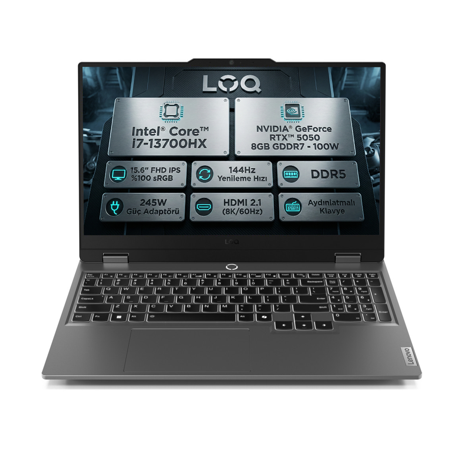 Lenovo LOQ Intel Core i7-13700HX 16GB 512GB SSD 8 GB RTX5050 144Hz 15.6