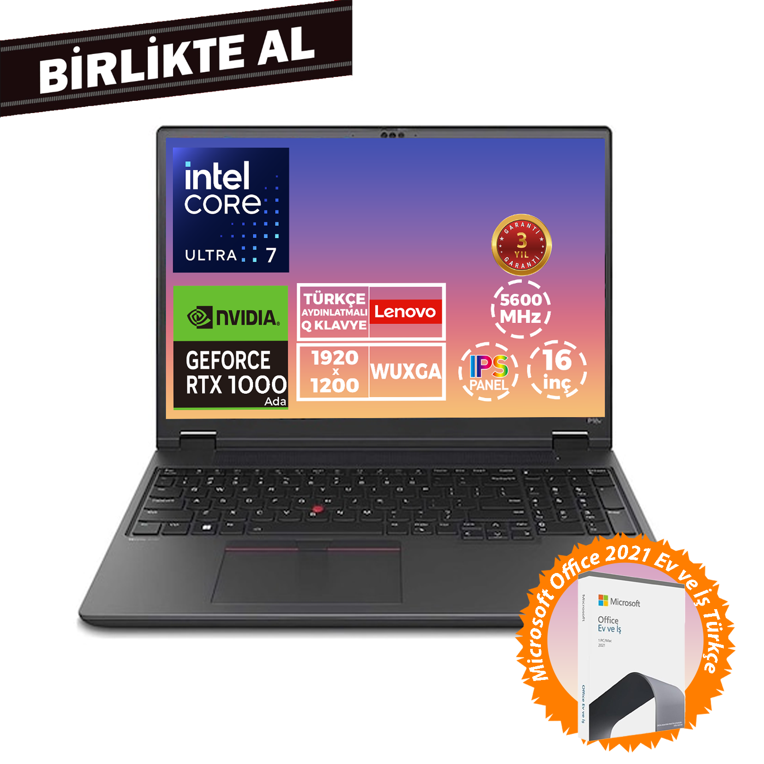 Lenovo MWS P16V G2 U7 155H 24GB 512GB SSD 6 GB RTX1000 16