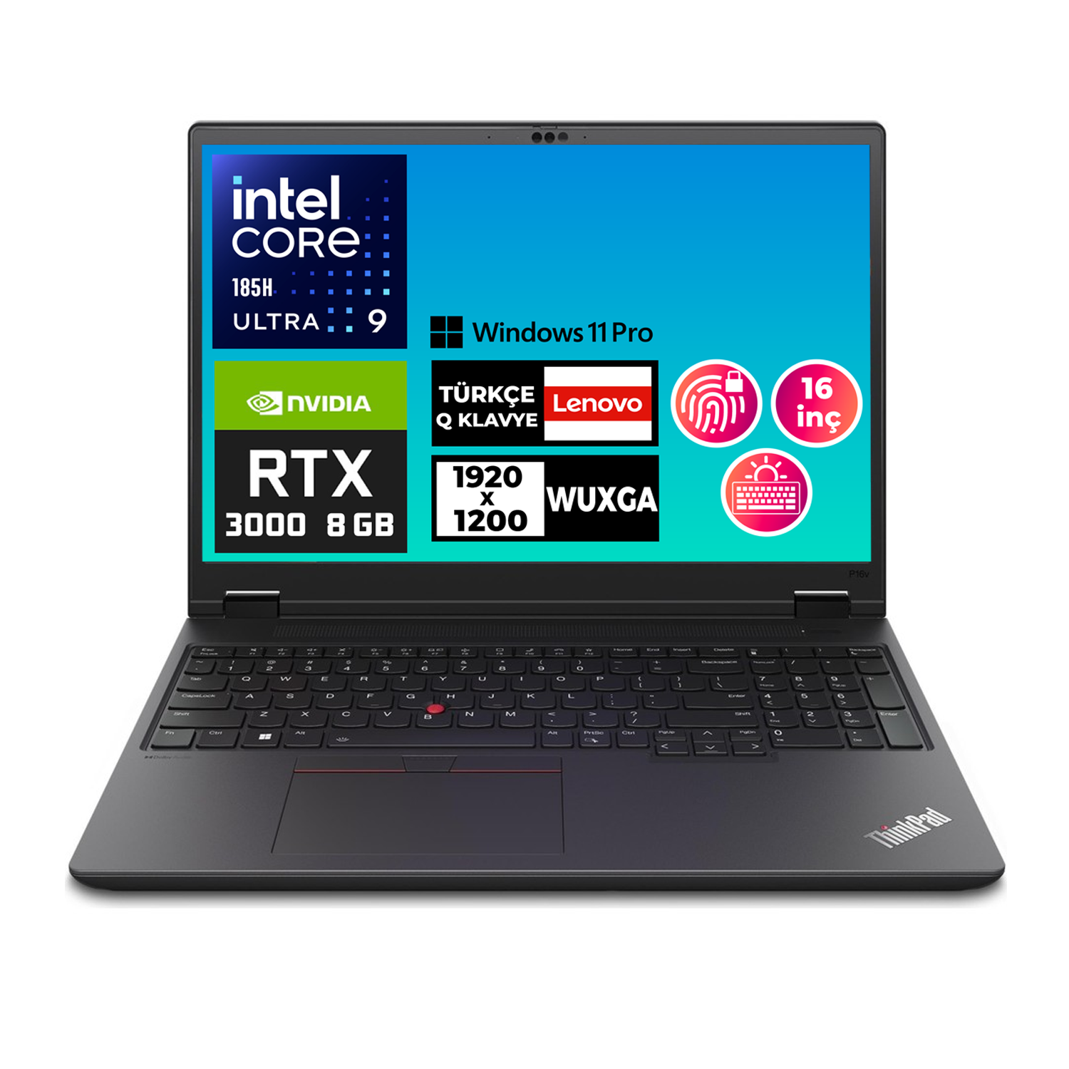 Lenovo MWS P16v G2 U9 185H vPro 64GB 4TB SSD 8 GB RTX3000 Ada 16'' W11P İş İstasyonu 21KX003XTX 007 Taşınabilir İş İstasyonu LENOVO 21KX003XTX 007 Distribütör  Lenovo MWS P16v G2 U9 185H vPro 64GB 4TB SSD 8 GB RTX3000 Ada 16'' W11P İş İstasyonu 21KX003XTX 007