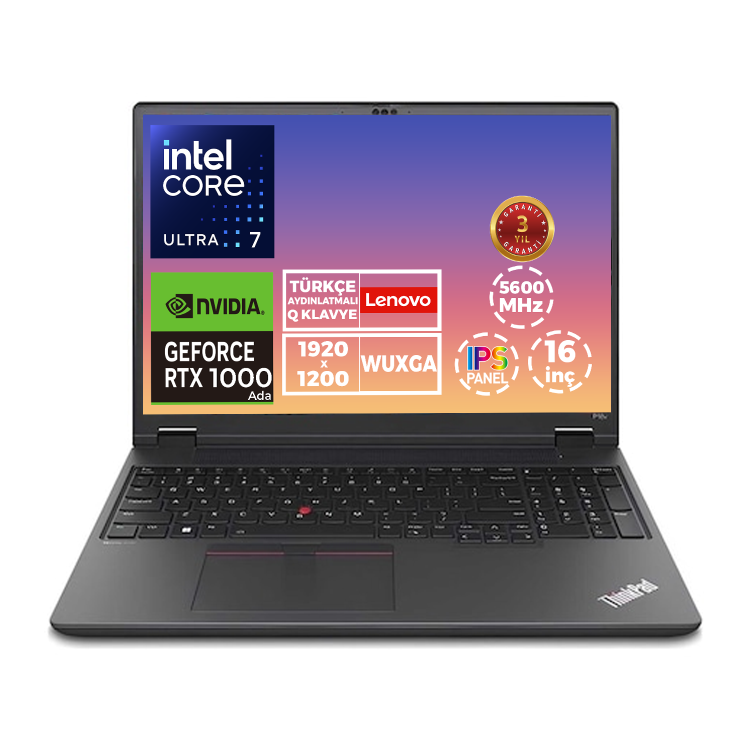 Lenovo MWS P16V G2 Ultra 7 155H 48GB 4TB SSD 6 GB RTX1000 Ada 16