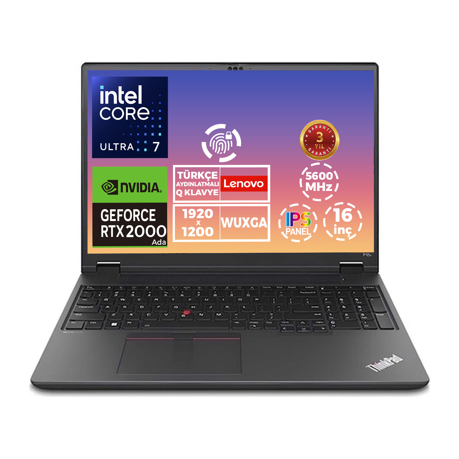 Lenovo MWS P16V G2 Ultra 7 165H 32GB 1TB SSD 8 GB RTX2000 Ada 16
