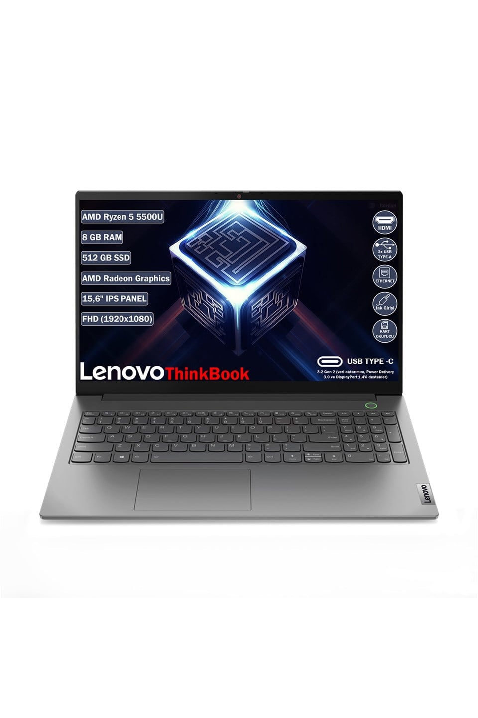 Lenovo Thinkbook 15 G3 Amd Ryzen R5 5500U 8 GB 256 GB SSD 15.6