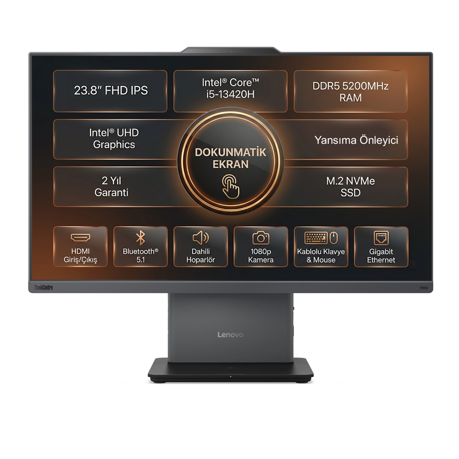 Lenovo ThinkCentre Neo 50a 24 G5 Intel Core i5-13420H 32GB 512GB SSD 23.8