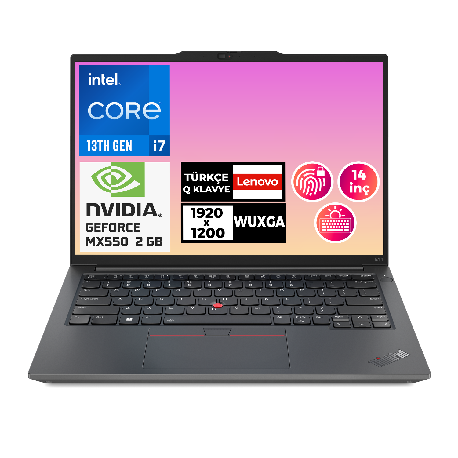Lenovo ThinkPad E14 G5 i7-1355U 40GB 1TB SSD 2 GB MX550 14