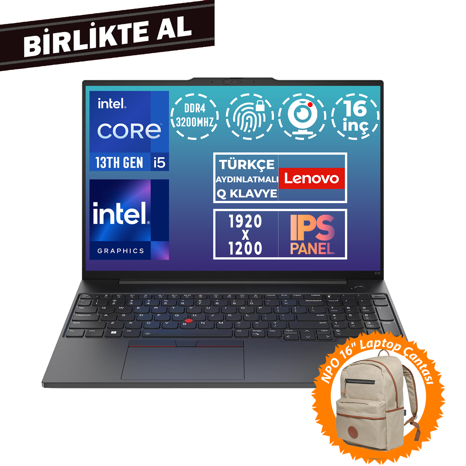 Lenovo ThinkPad E16 G1 i5-13420H 16GB 512GB SSD 16