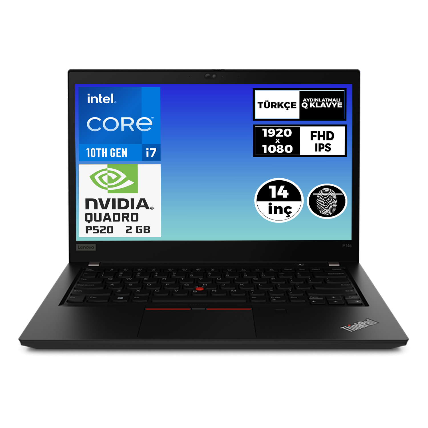 Lenovo ThinkPad P14S Gen 1 i7-10510U 32GB 4TB SSD 2 GB P520 14