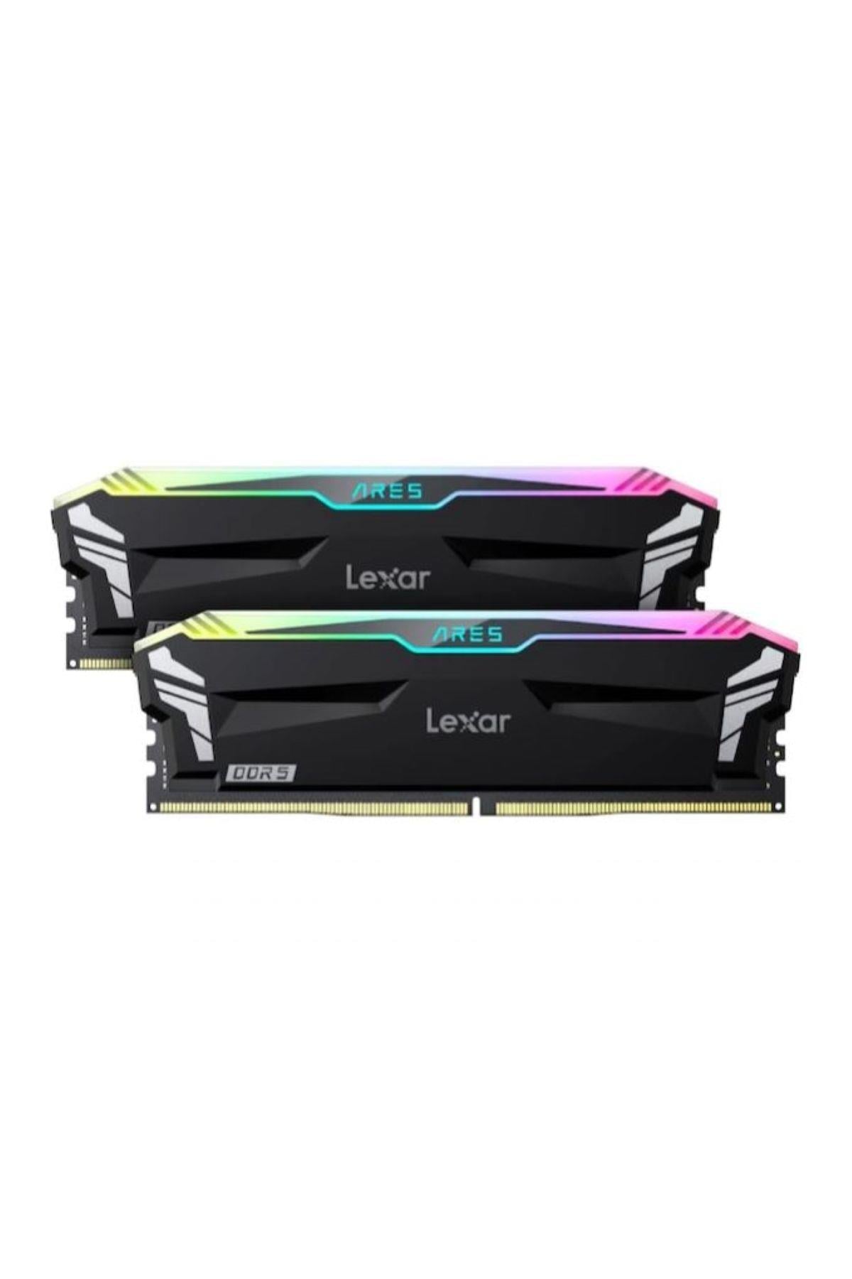 Lexar Ares RGB 32GB 7200 MHz CL34 DDR5 PC Ram LD5U16G72C34LA-RGD Bellek (Ram) LEXAR LD5U16G72C34LA-RGD Distribütör EXCEL|8664613114367 LEXAR ARES GAMING DDR5 32GB(2X16GB) 7200MHZ CL34 RGB PC RAM LD5U16G72C34LA-RGD