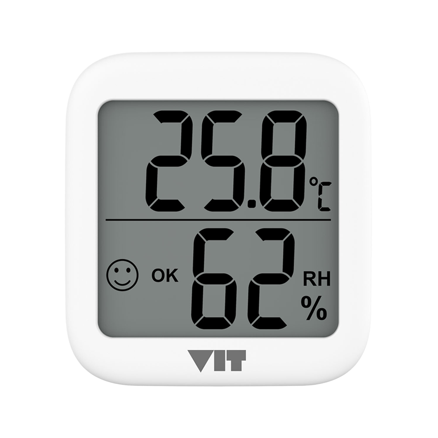VIT İç Mekan Dijital Isı ve Nem Ölçer Beyaz Termometre WVT17 THERMOMETER Termometre VIT WVT17 Distribütör  VIT İç Mekan Dijital Isı ve Nem Ölçer Beyaz Termometre WVT17 THERMOMETER