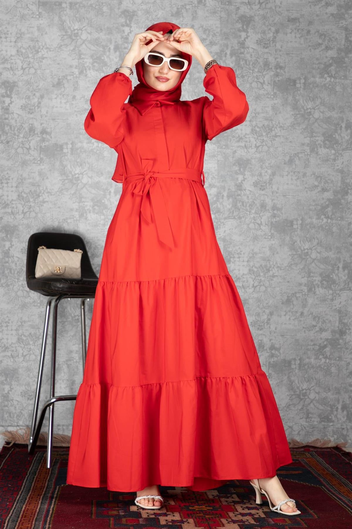 Afra Dress - Red