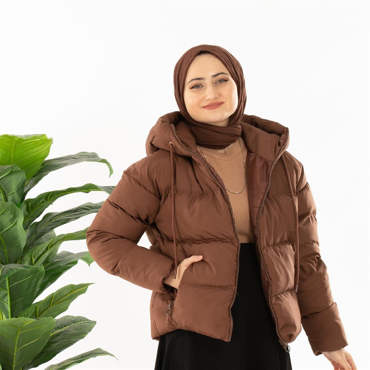 Belboy Şişme Mont-Açık Kahverengi