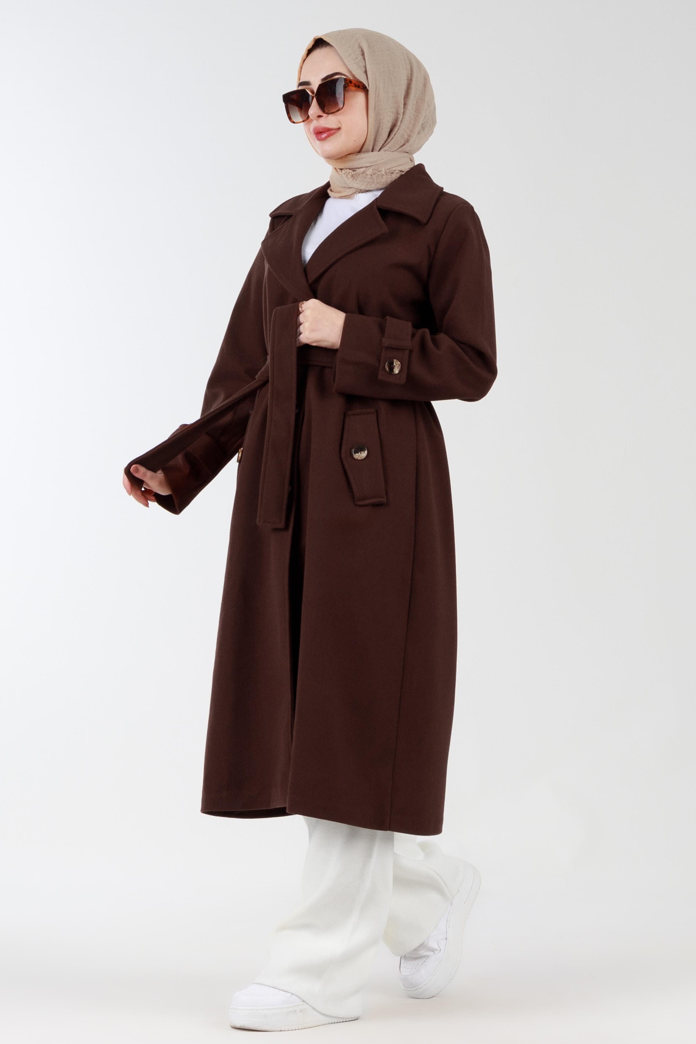 Belted Woolen Coat