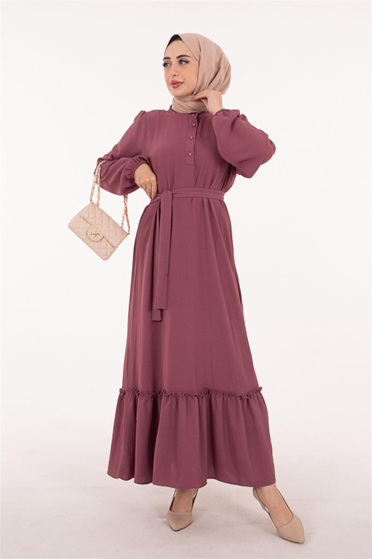 Aerobin Fabric Dress - Rose Color