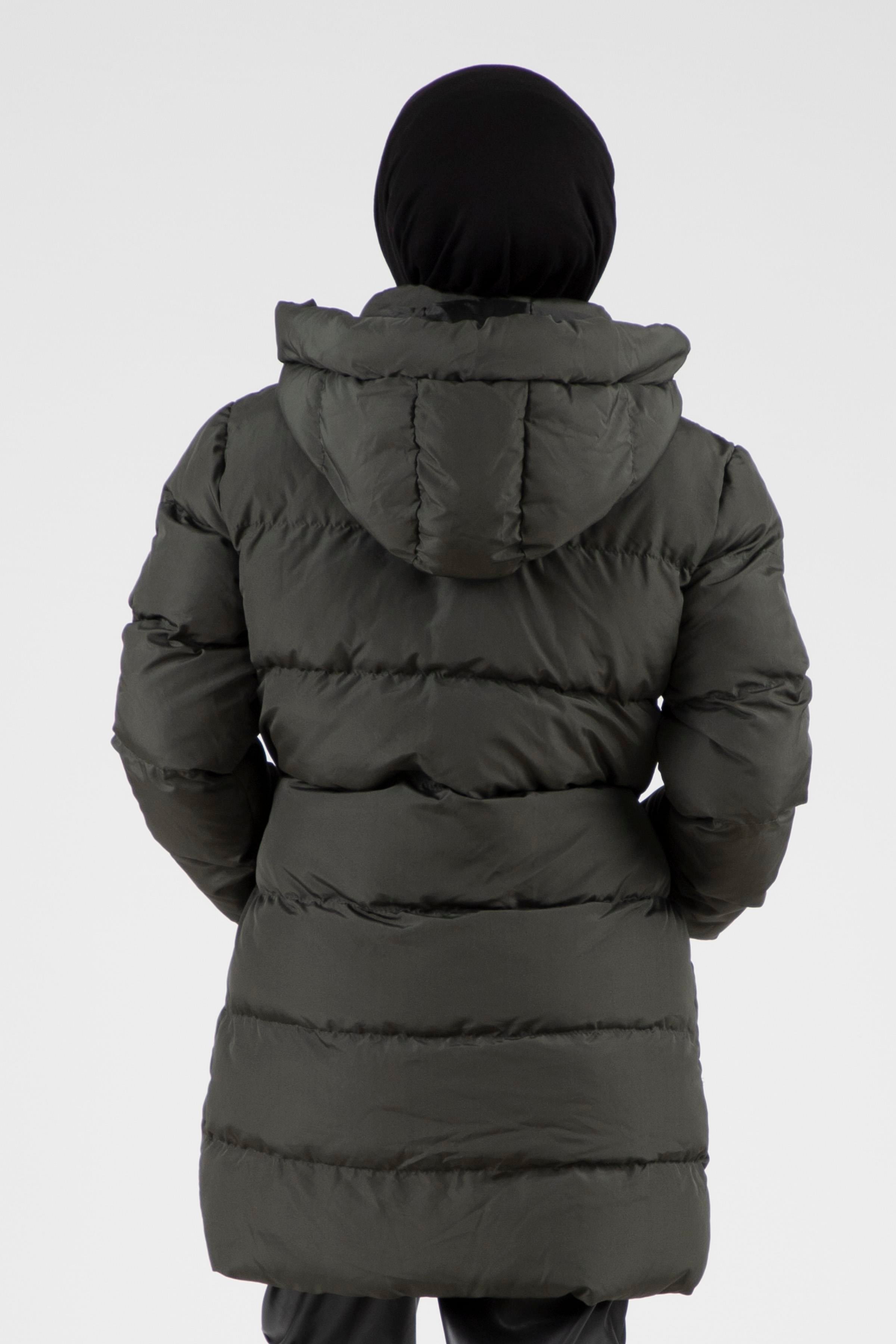 Beli Tünelli Şişme Mont-Haki