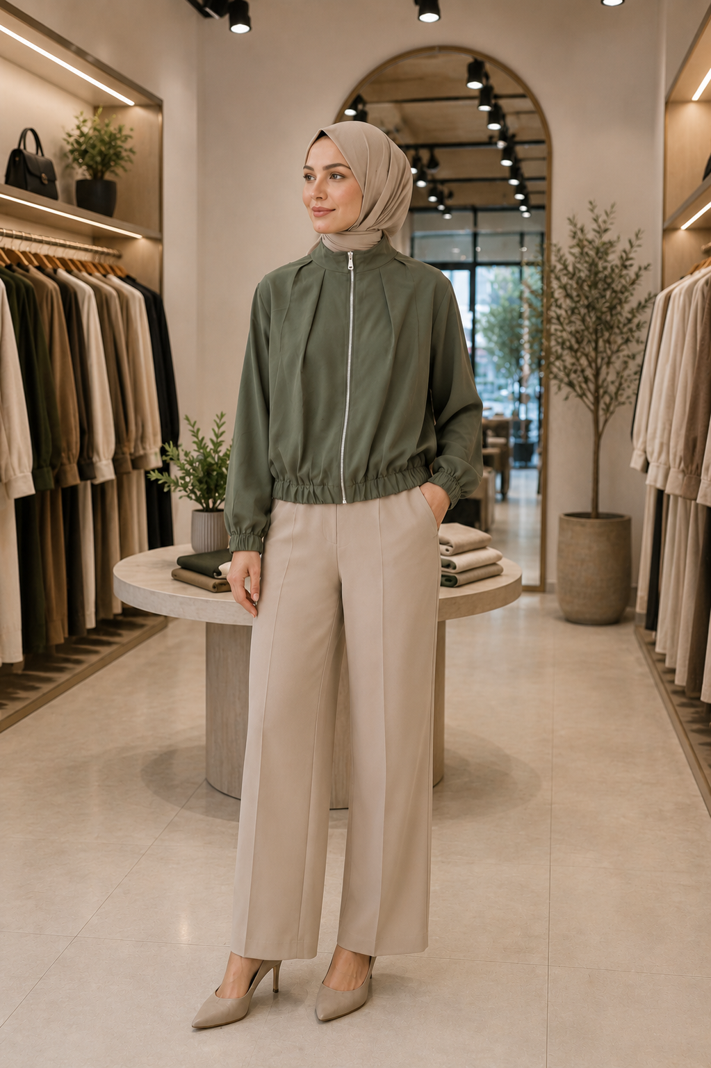 Bomber Ceket-HAKİ