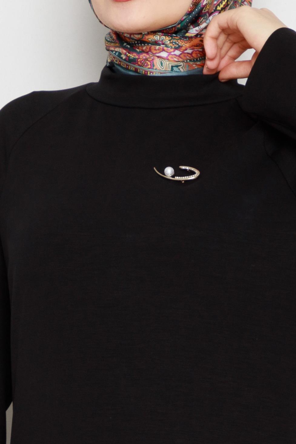 بروش فستان مفصل-لون أسود