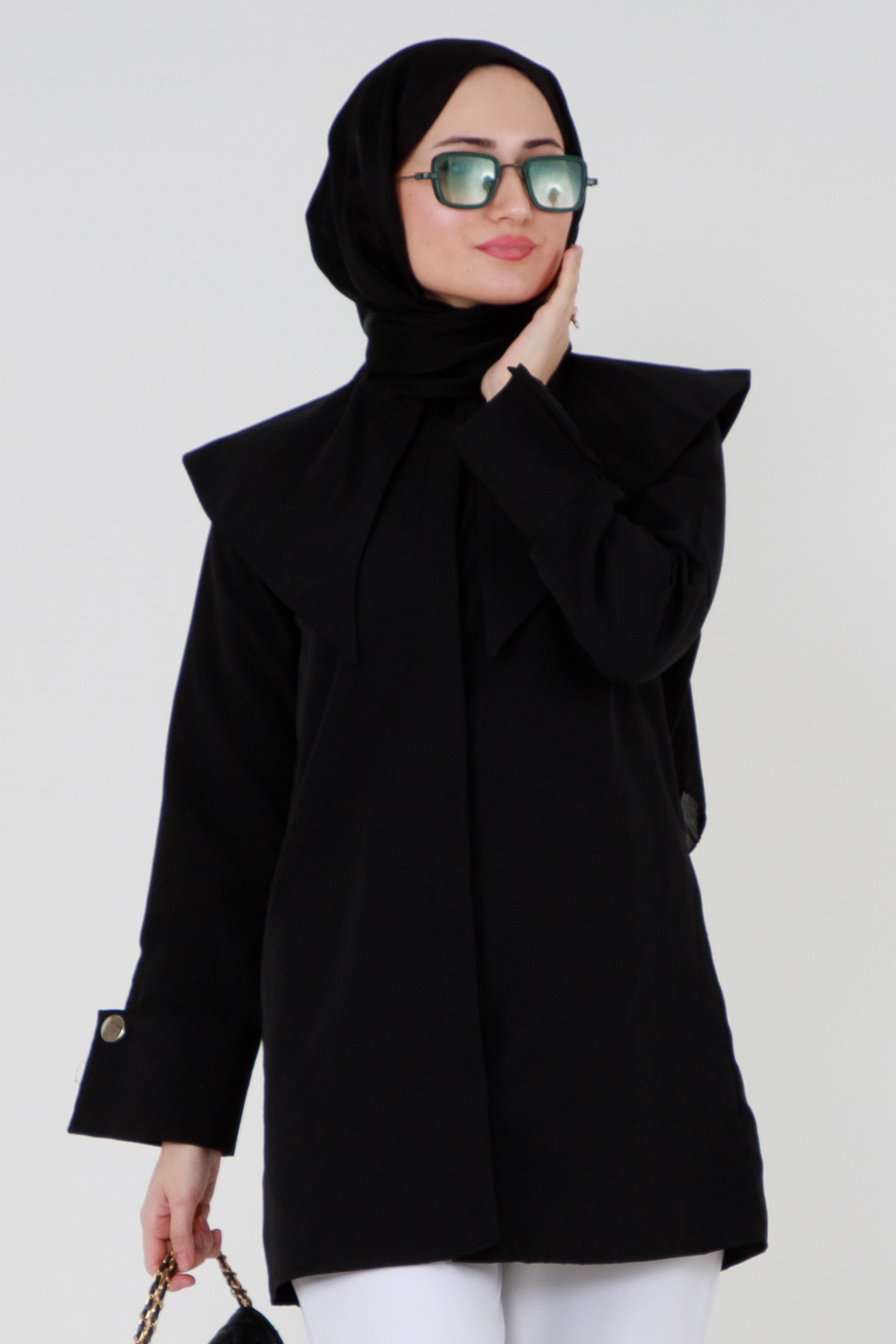 Large Collared Shirt-Black