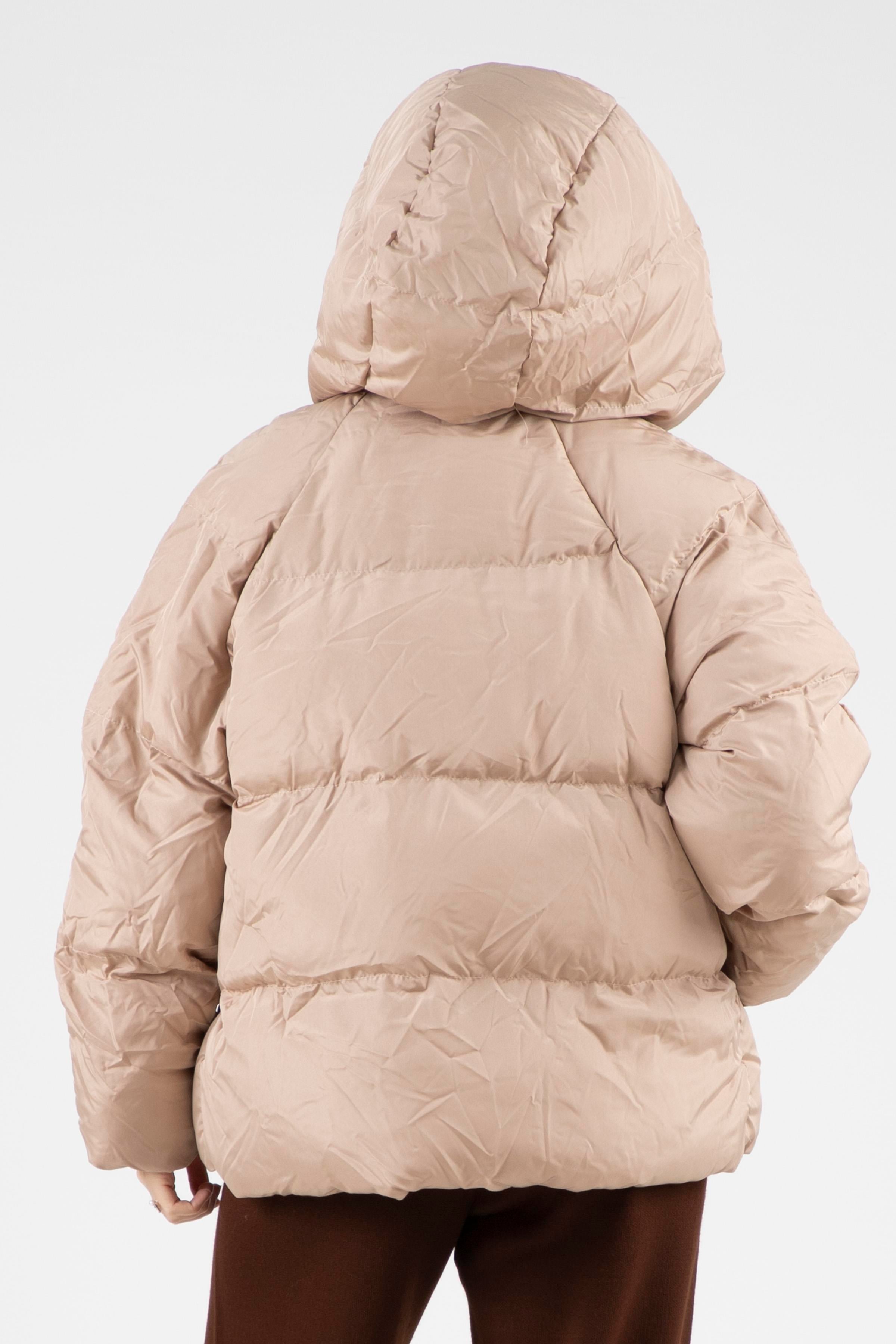 Çıtçıtlı Şişme Mont - Taş