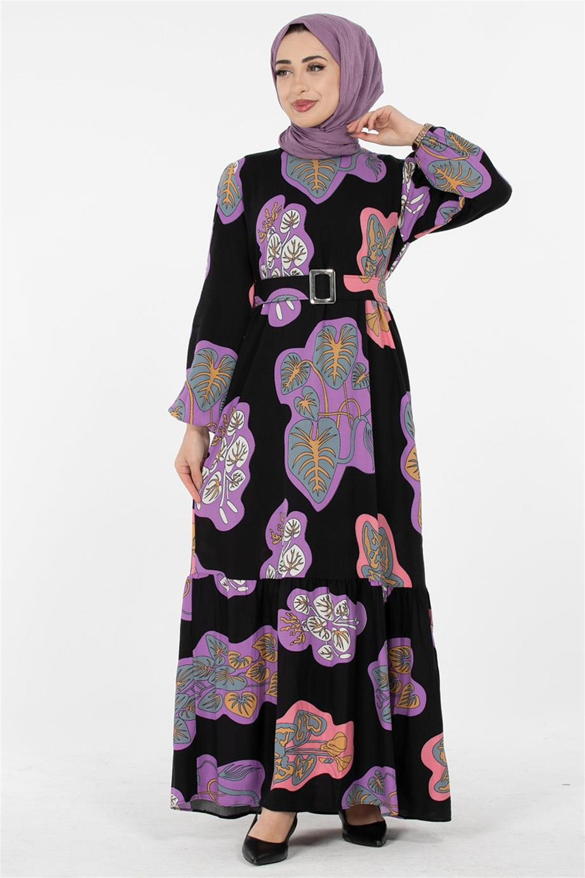 Viscose Fabric Desing Dress - Lilac