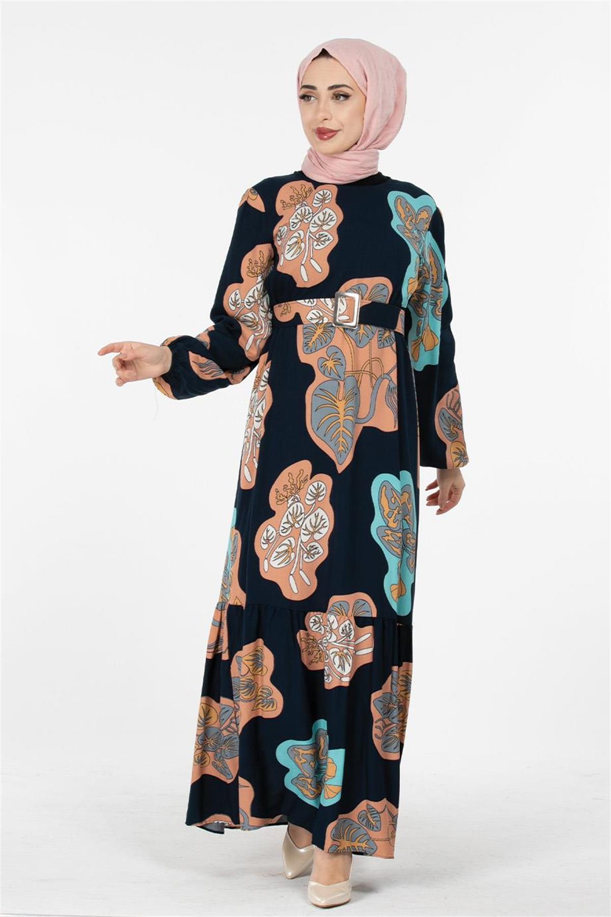 Viscose Fabric Desing Dress - Salmon