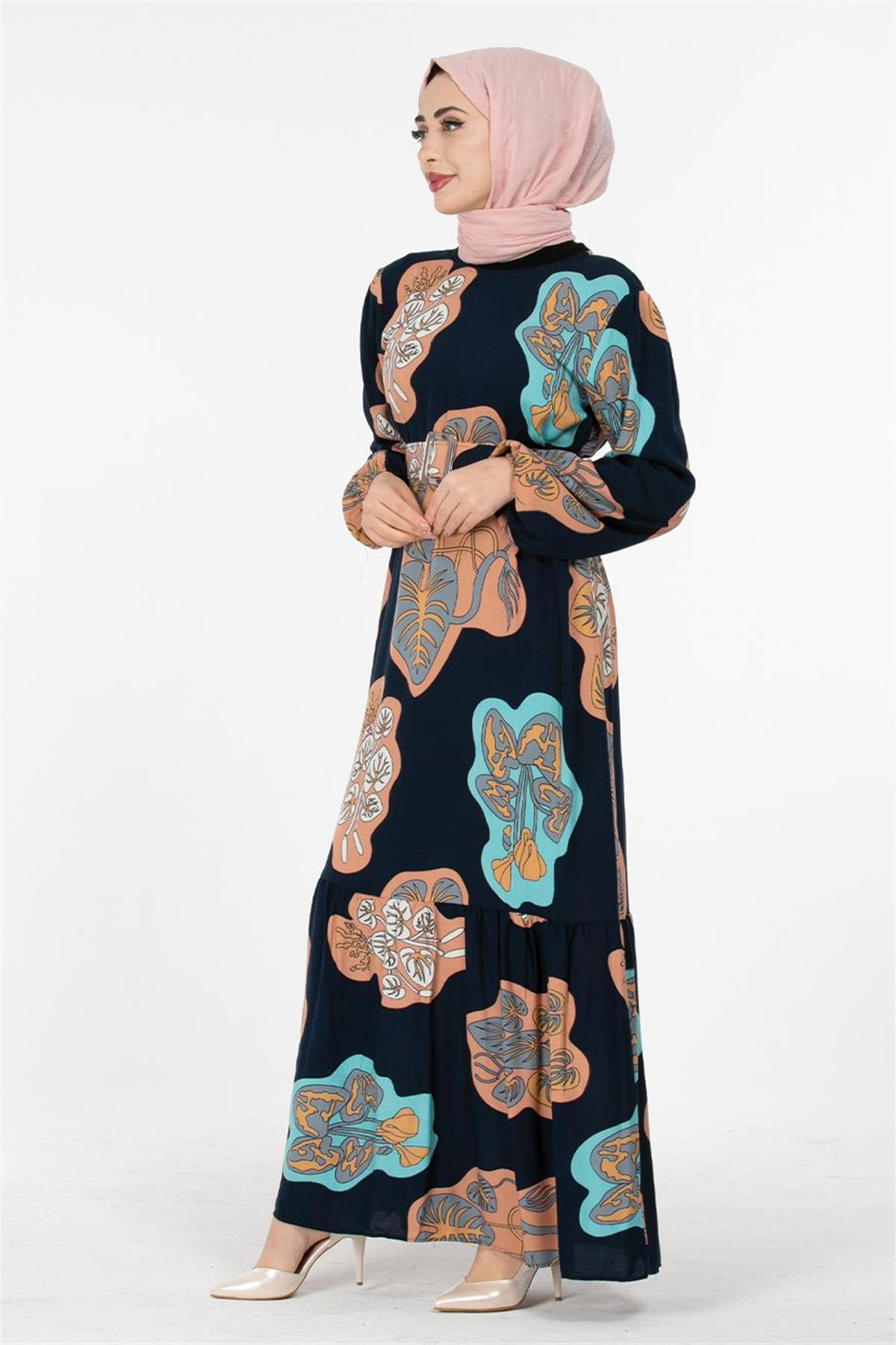Viscose Fabric Desing Dress - Salmon