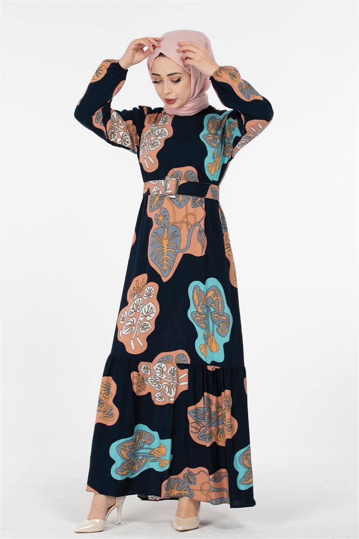 Viscose Fabric Desing Dress - Salmon