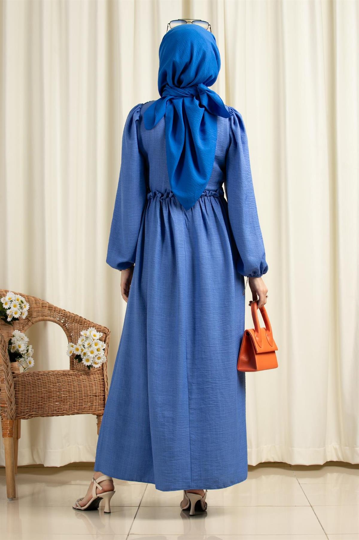 Firuze Dress - Sax Blue