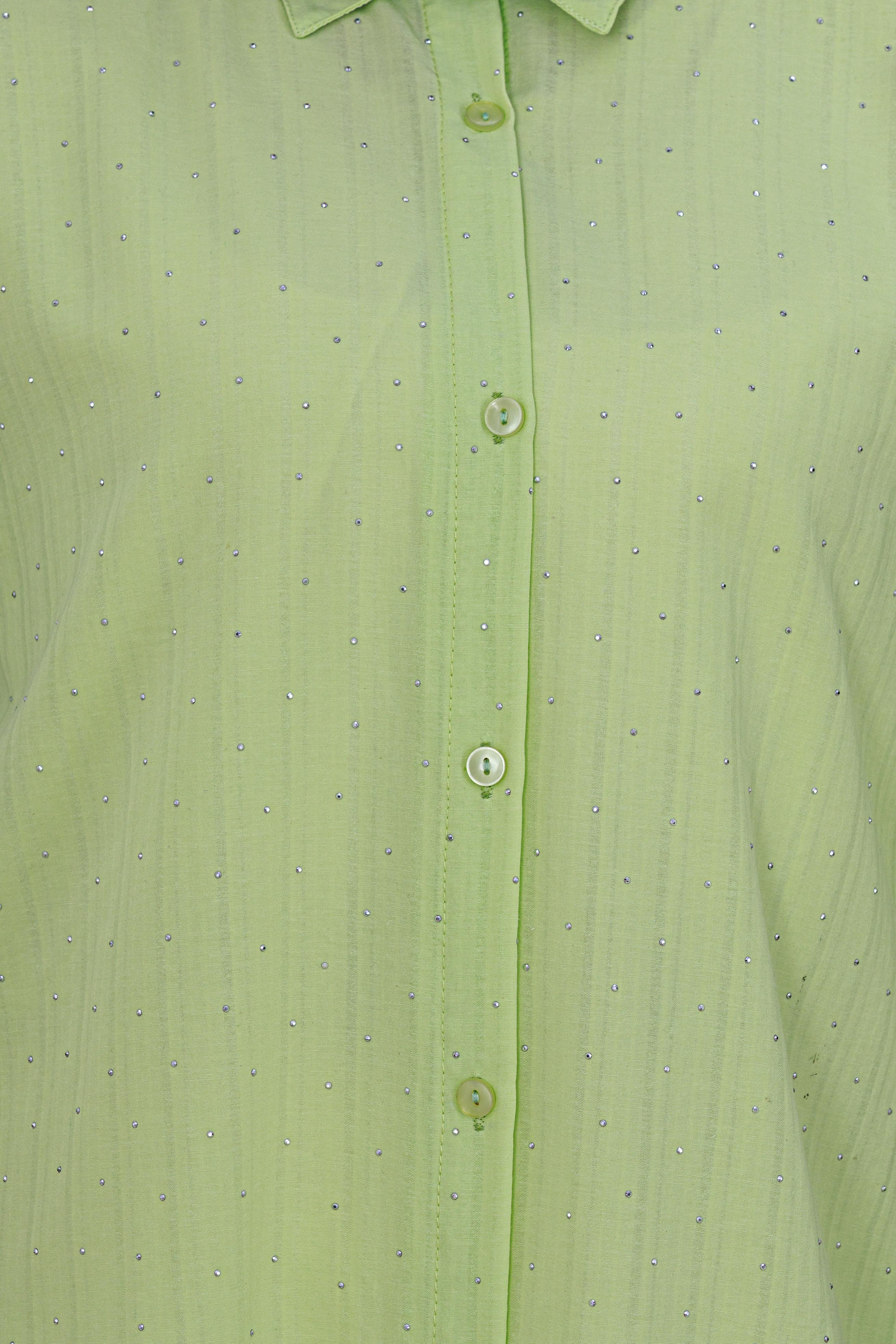 Göğüsü Taş Detaylı Oversize Tunik-Sarı