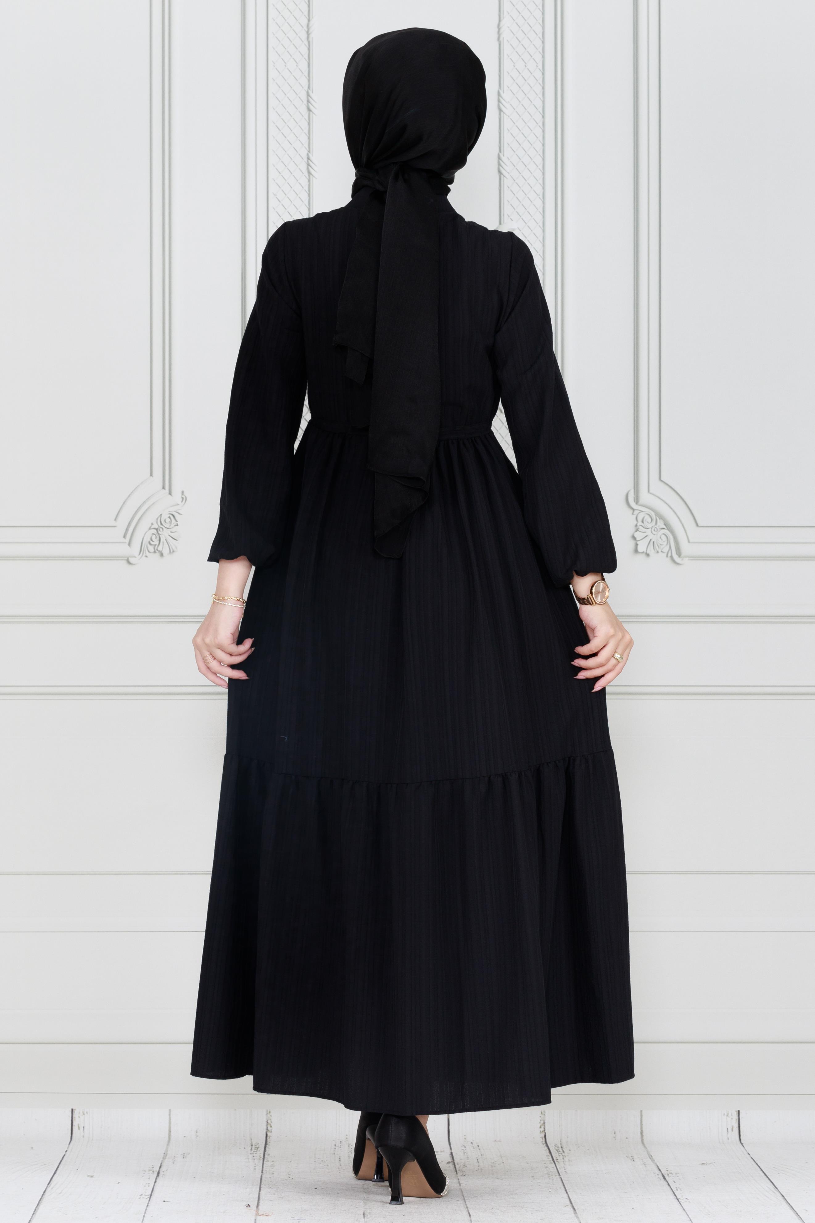 Belted Dress-black