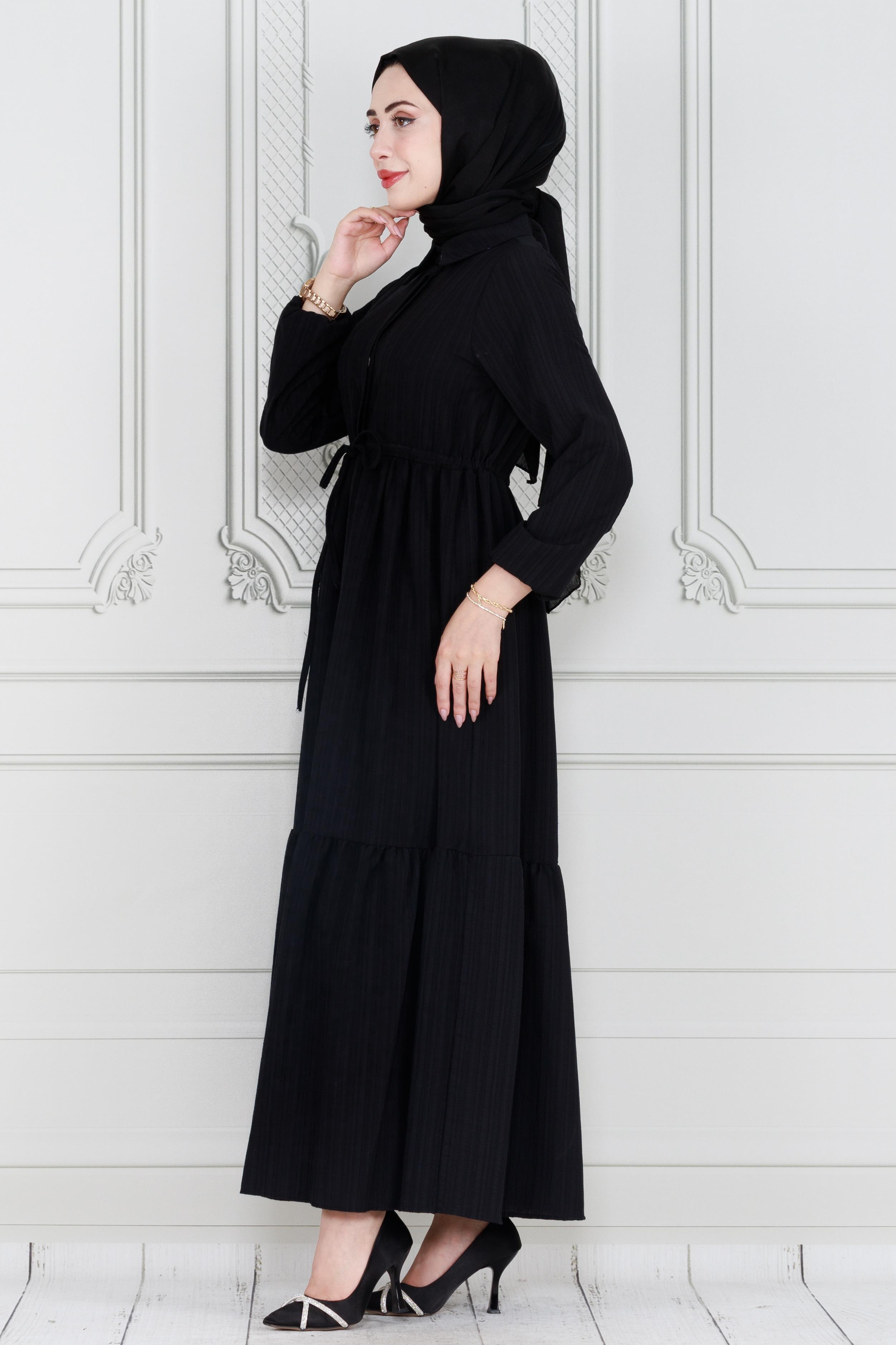 Belted Dress-black