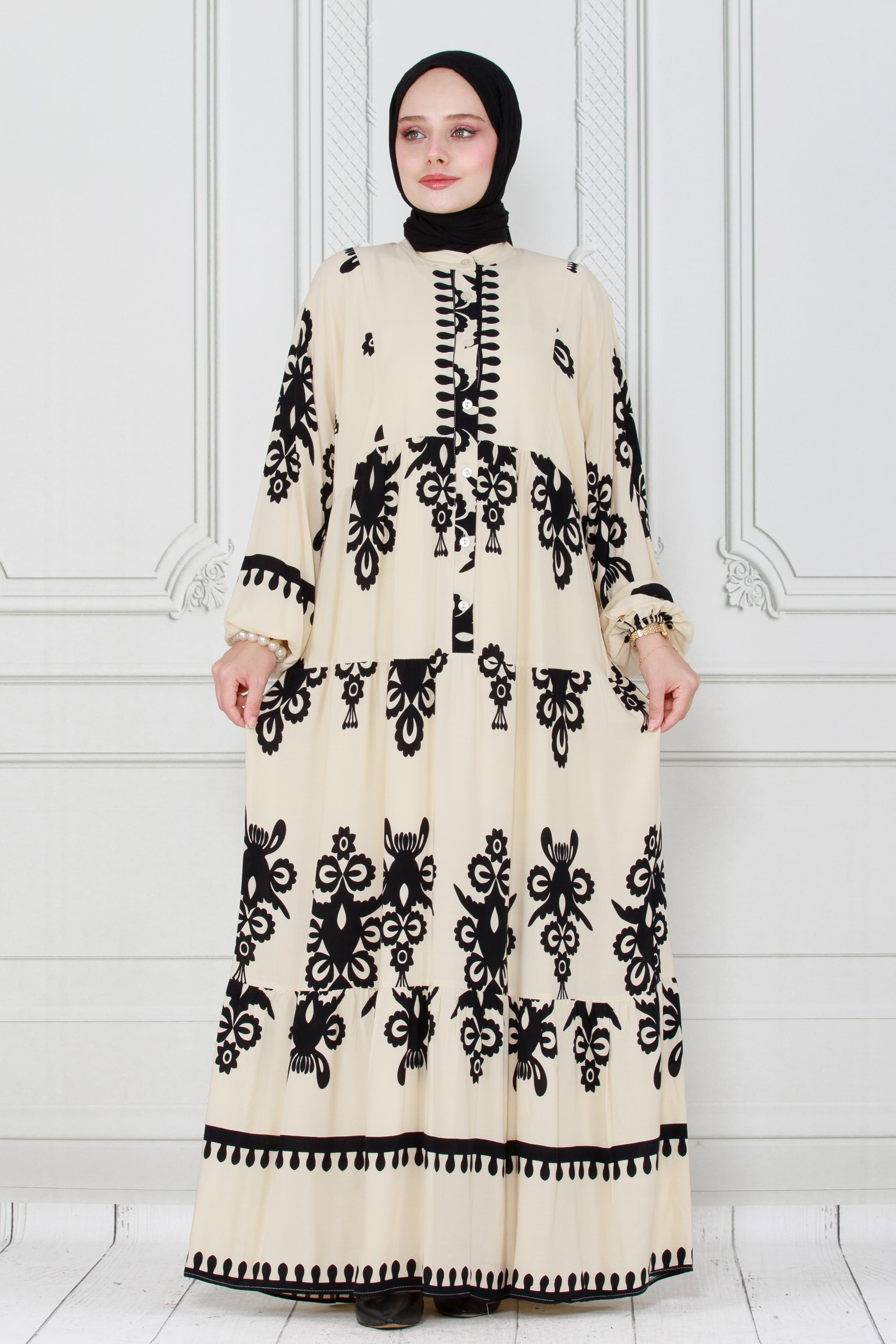 Viscose Dress-Cream color