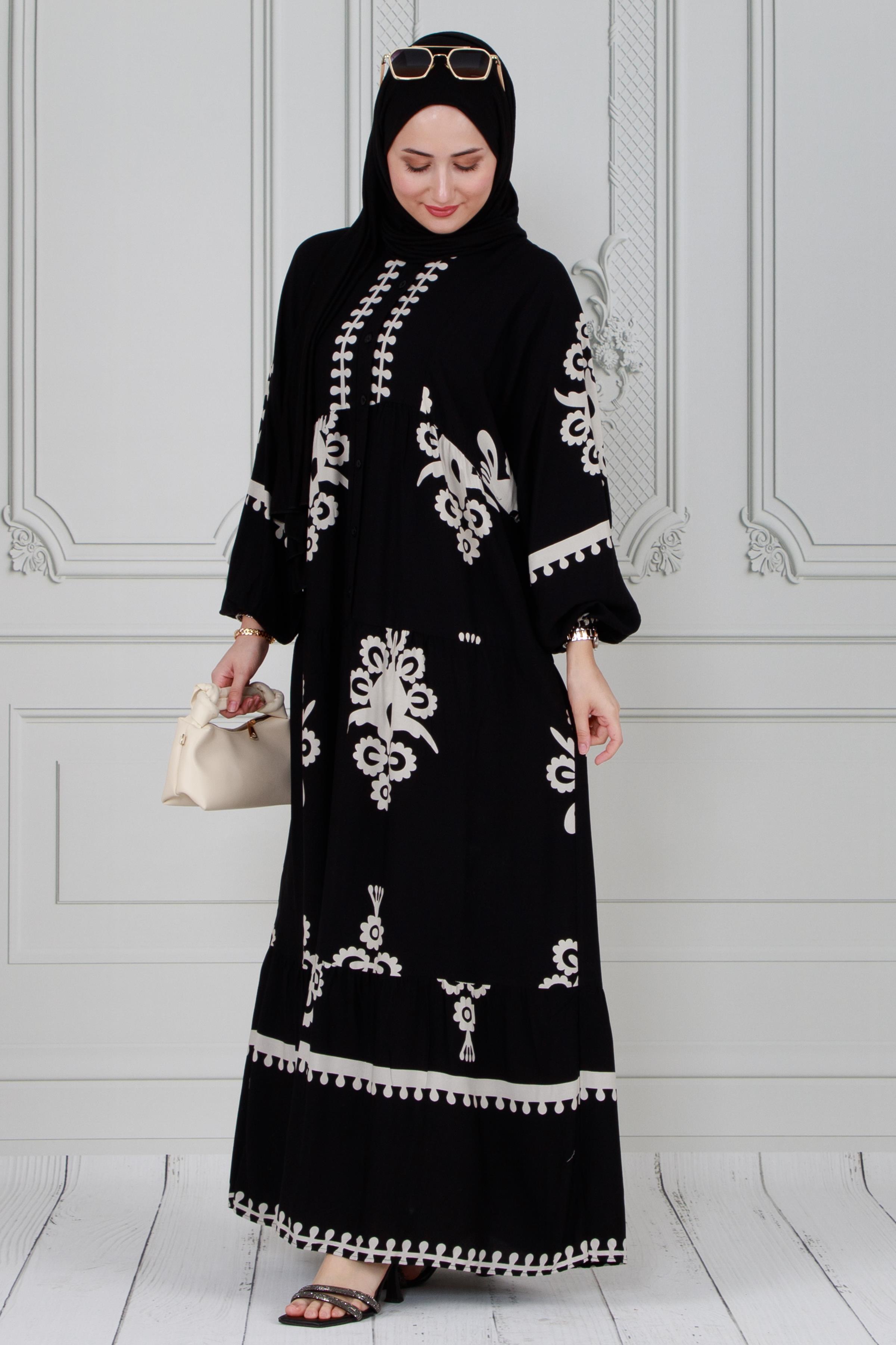 Viscose Dress-dark black color