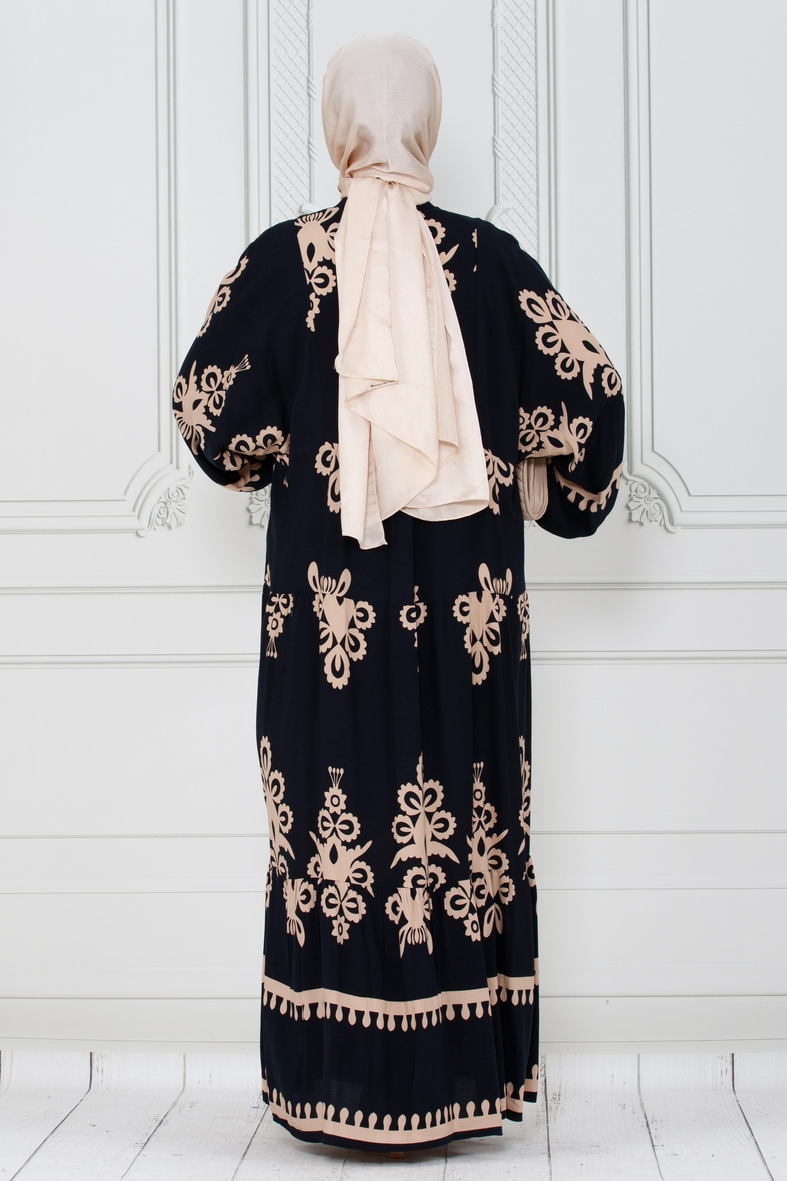 Viscose Dress-dark mink color