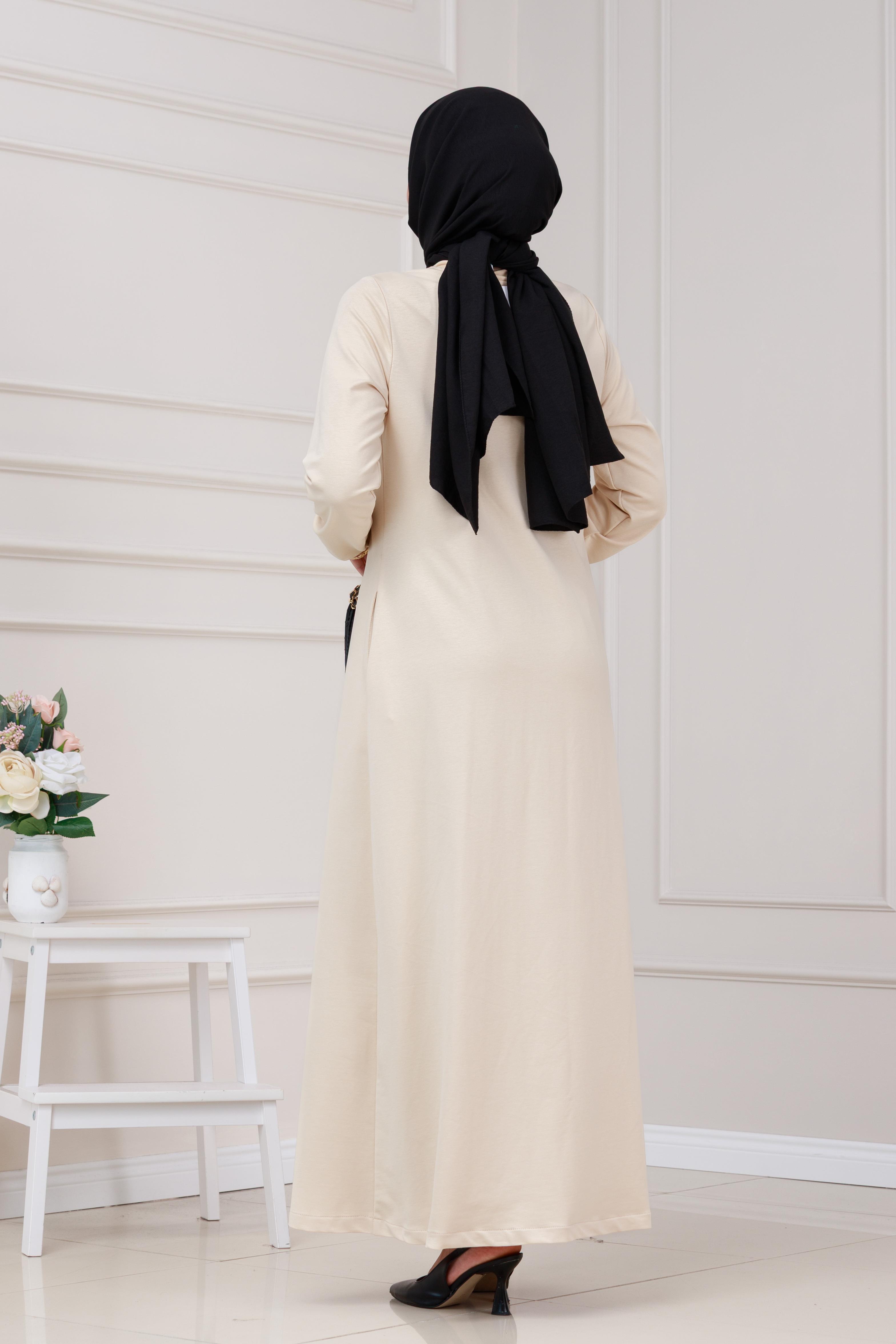 İki İplik Cepli Ferace-Bej