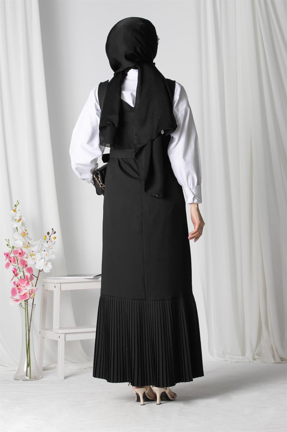Gilet Dress - Black