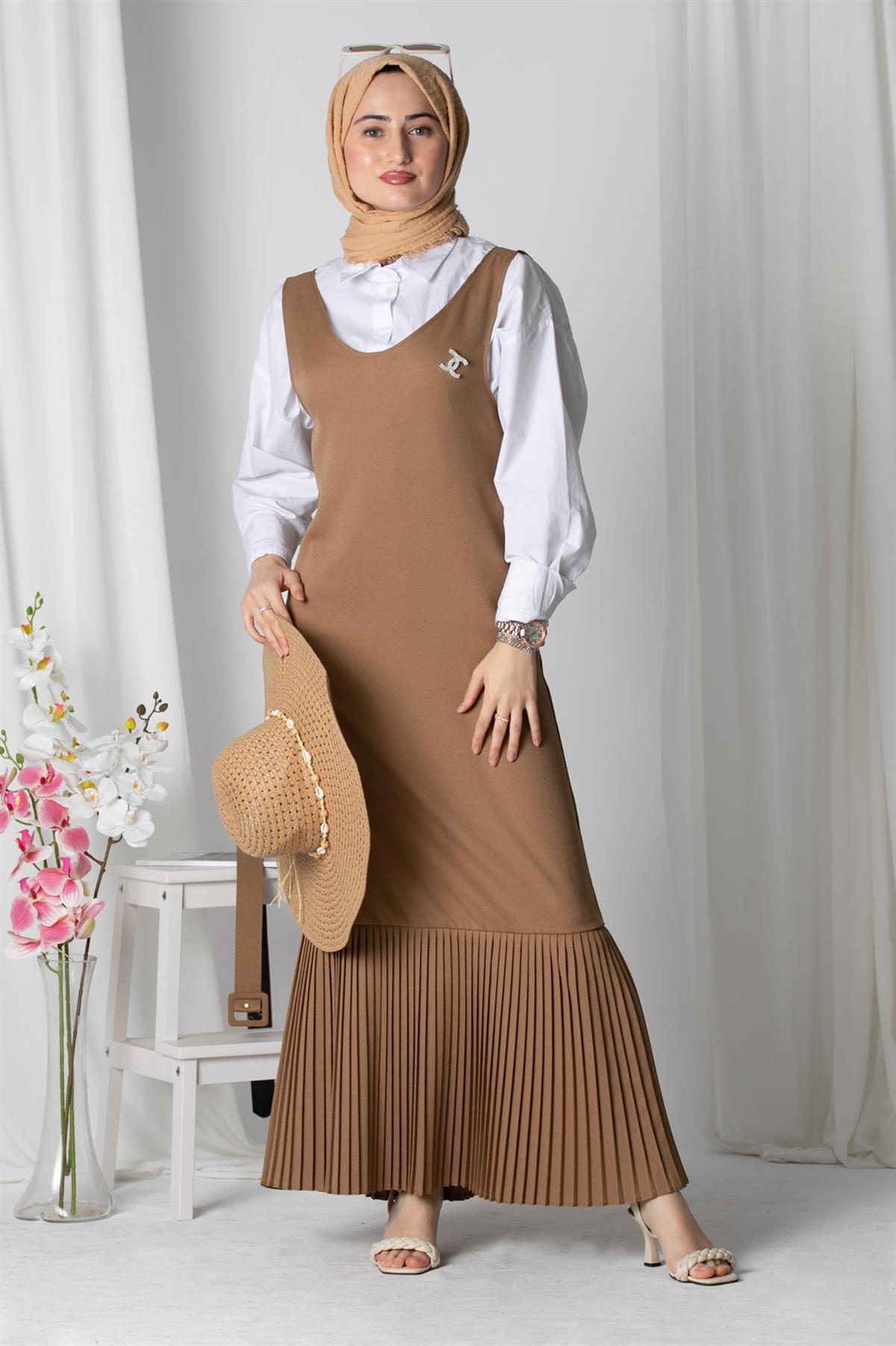 Gilet Dress - Mink