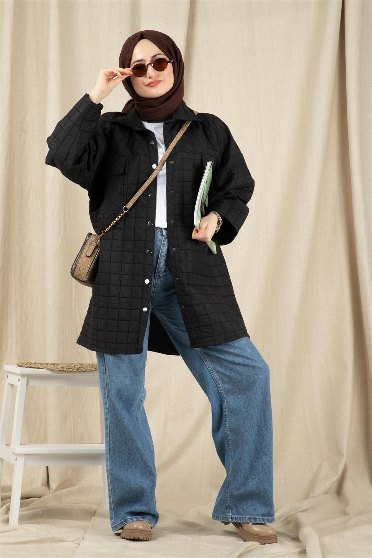 جاكيت كابيتون -اللون الأسود