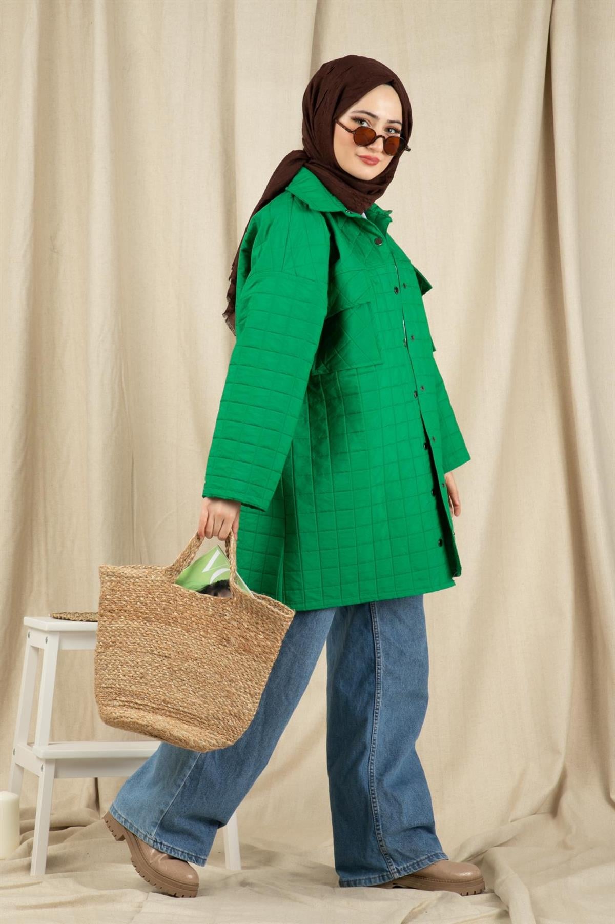 جاكيت كابيتون-اللون الأخضر