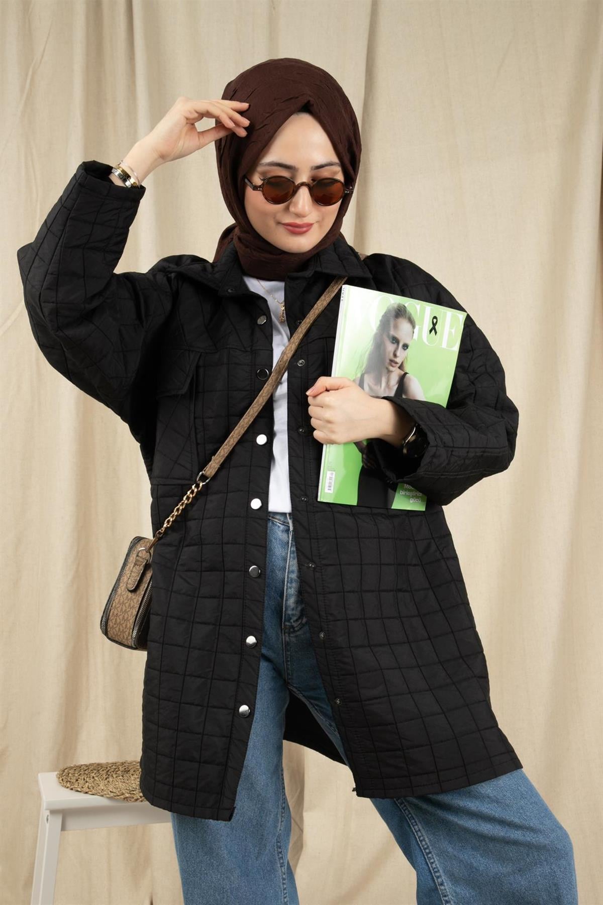 جاكيت كابيتون -اللون الأسود