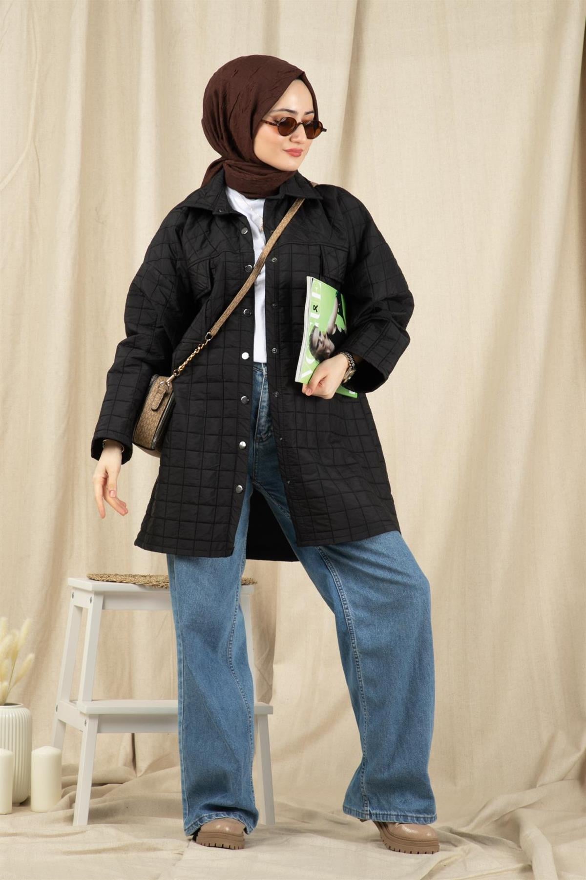 جاكيت كابيتون -اللون الأسود