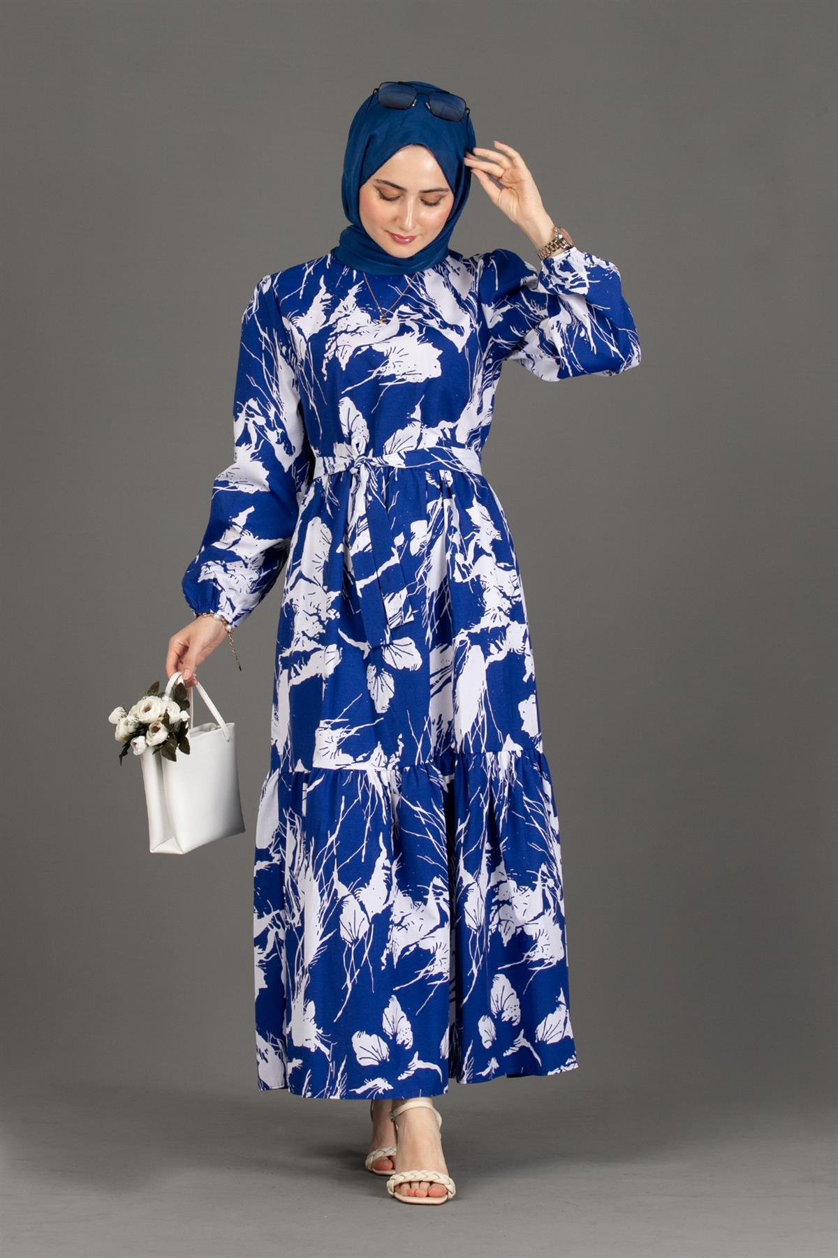 Lina Dress-Sax Blue