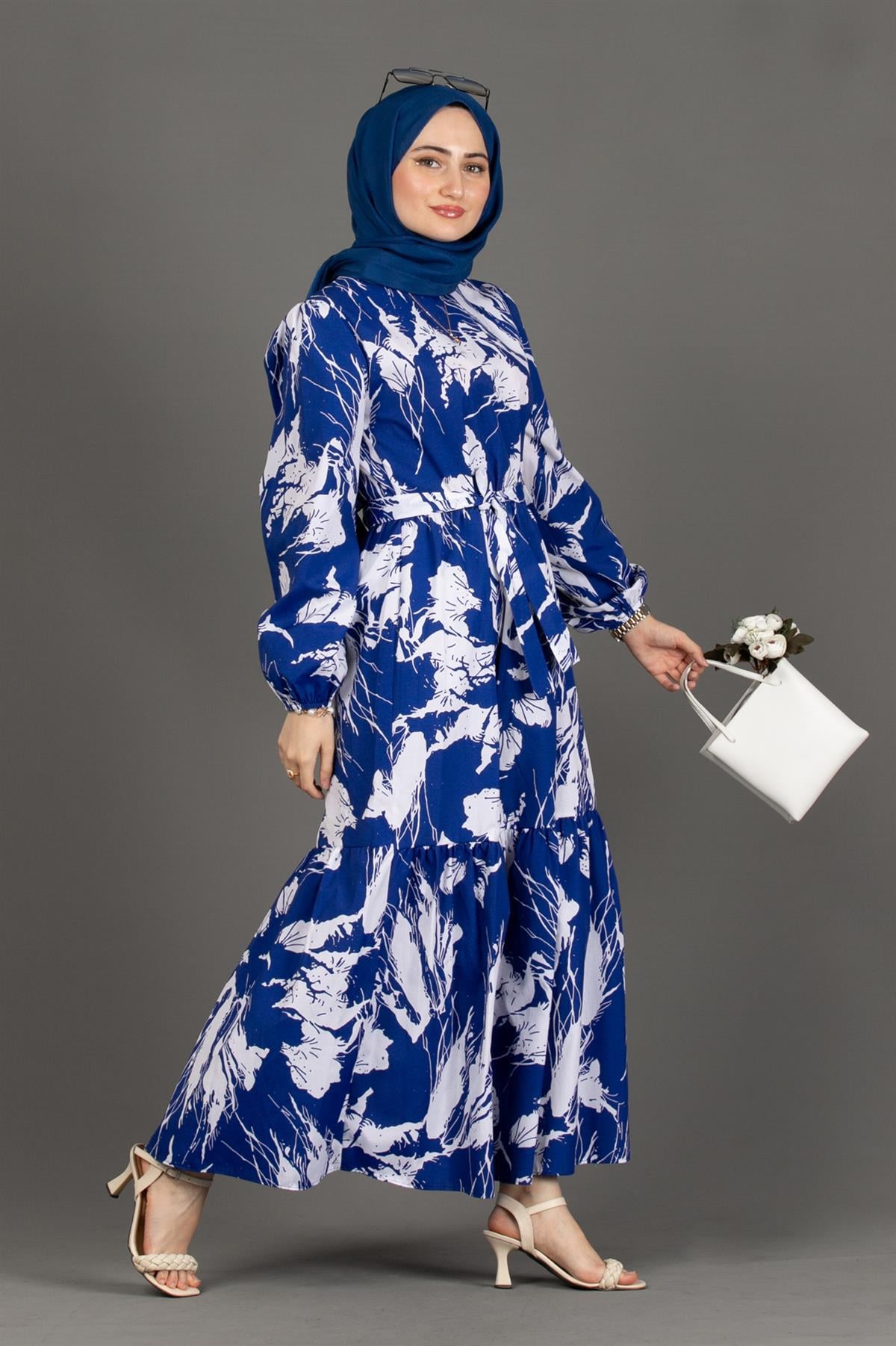 Lina Dress-Sax Blue