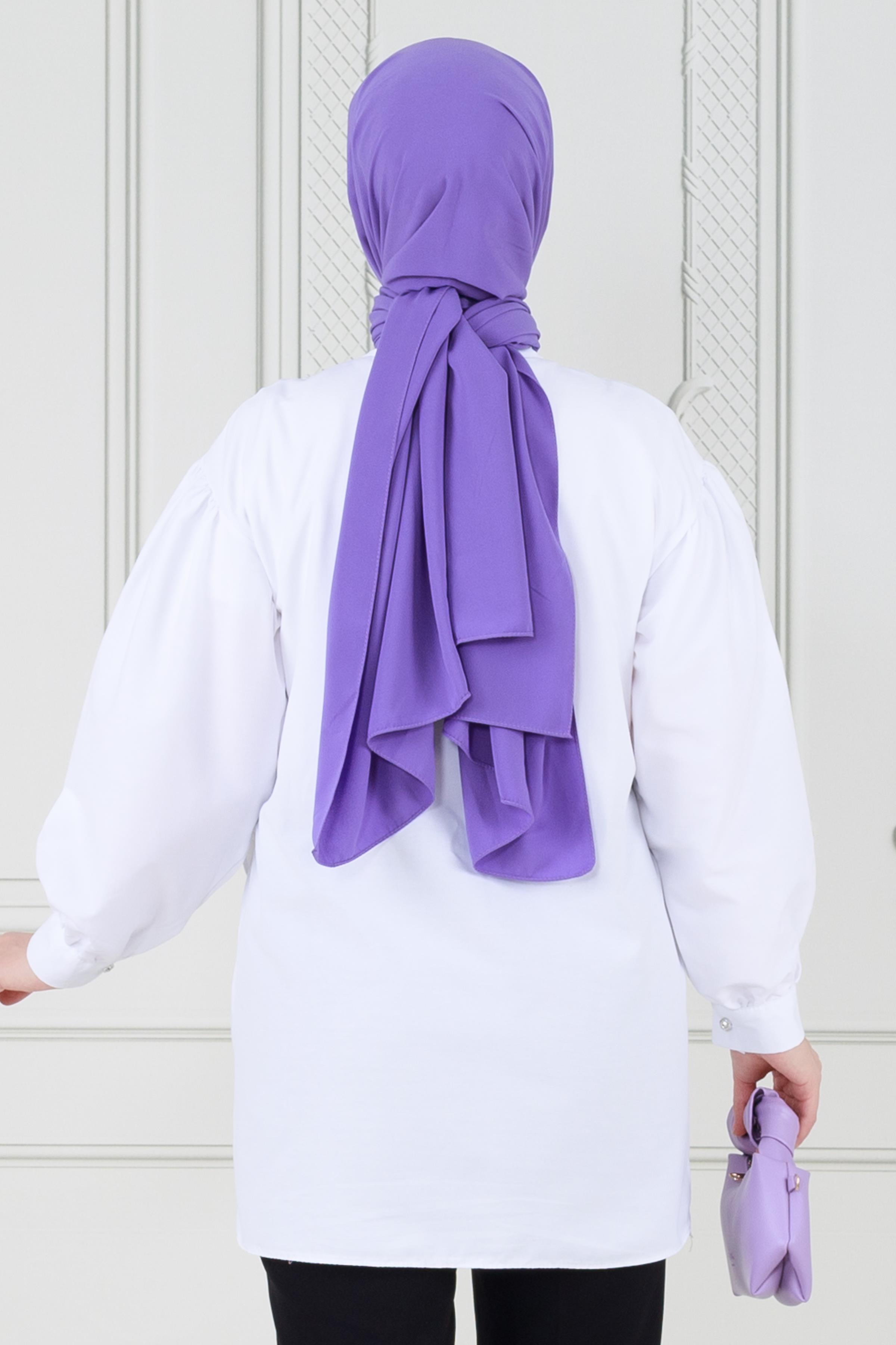 تونيك بوردة على الجهة الأمامية - لون أبيض