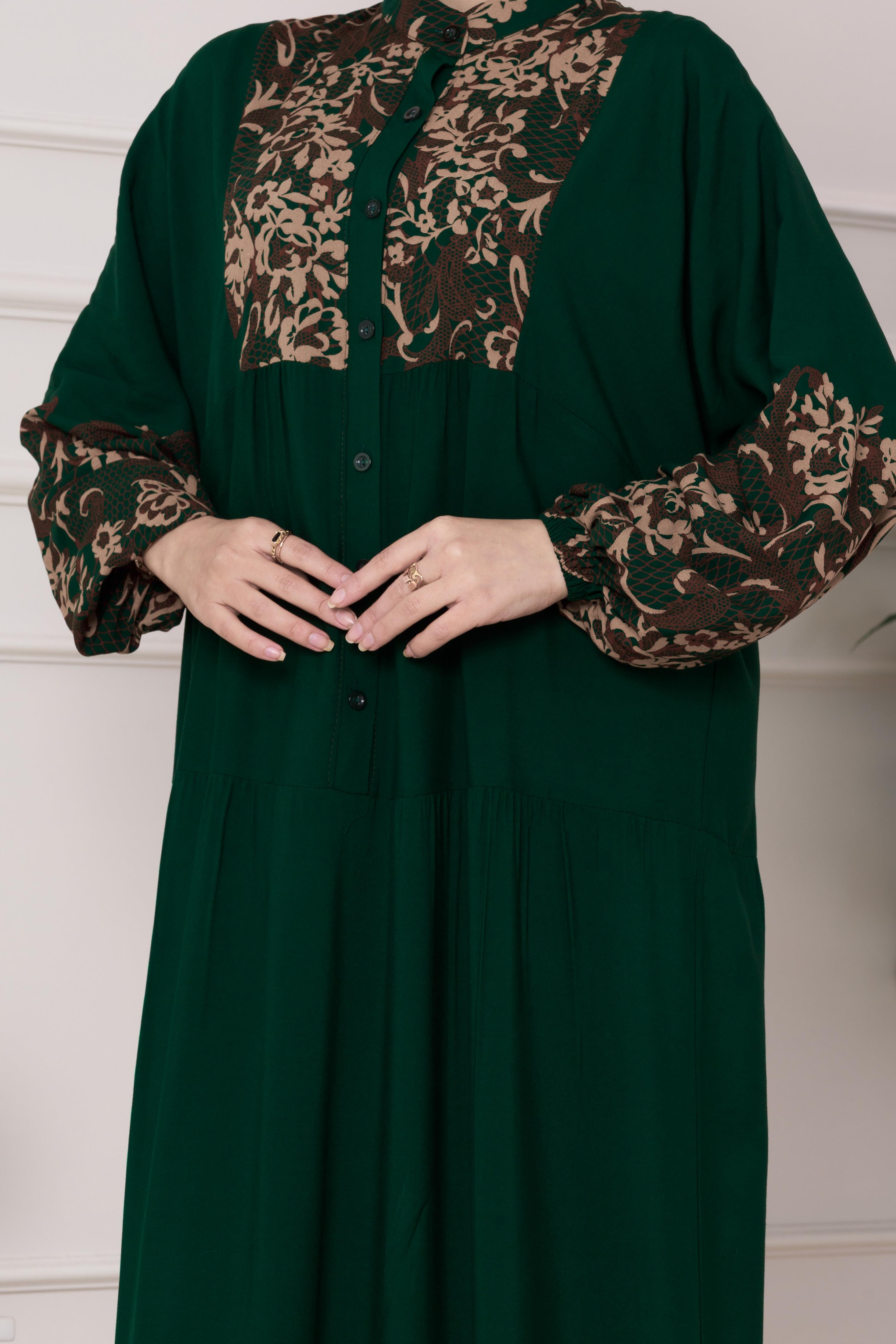 Viscose Dress- color green