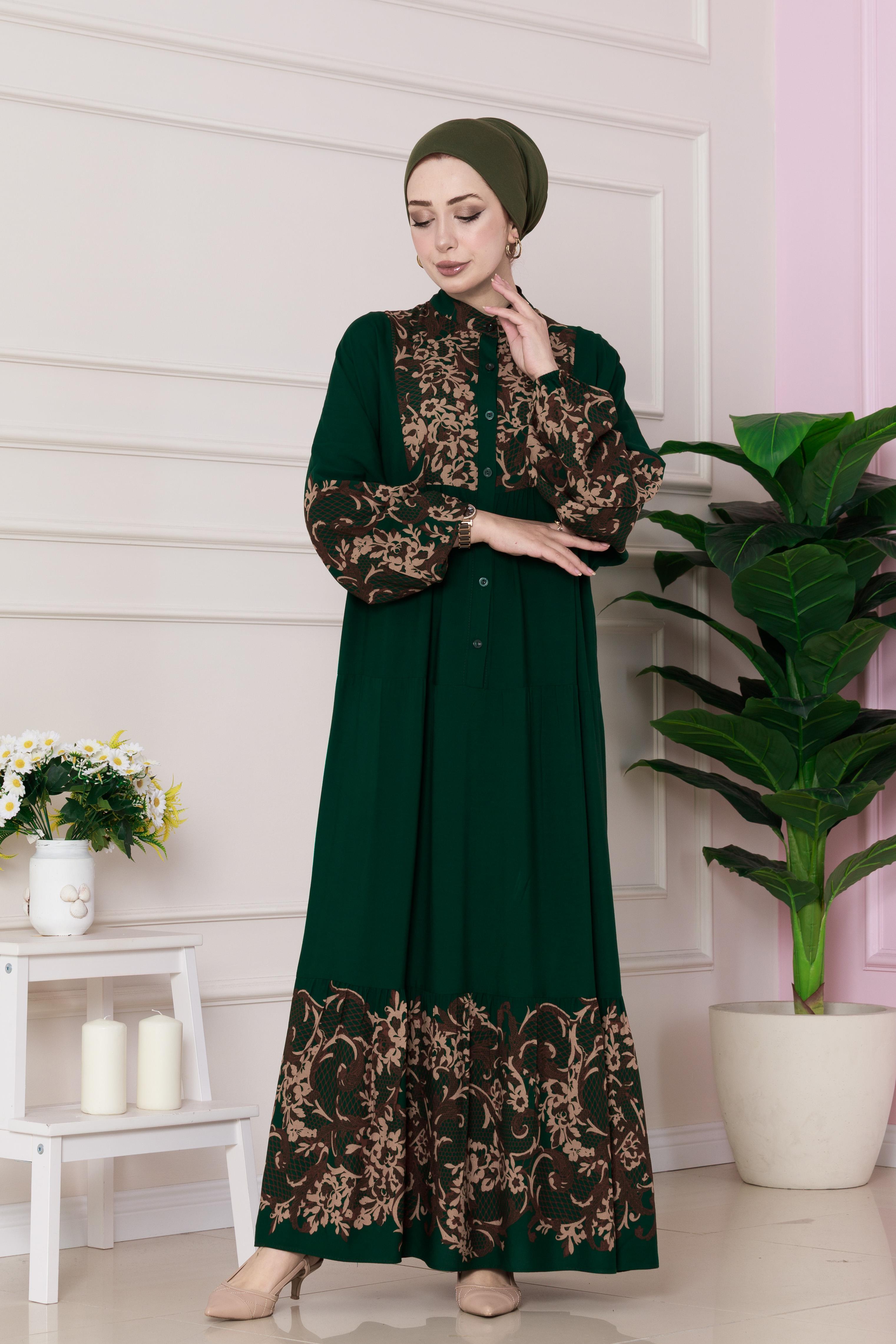 Viscose Dress- color green