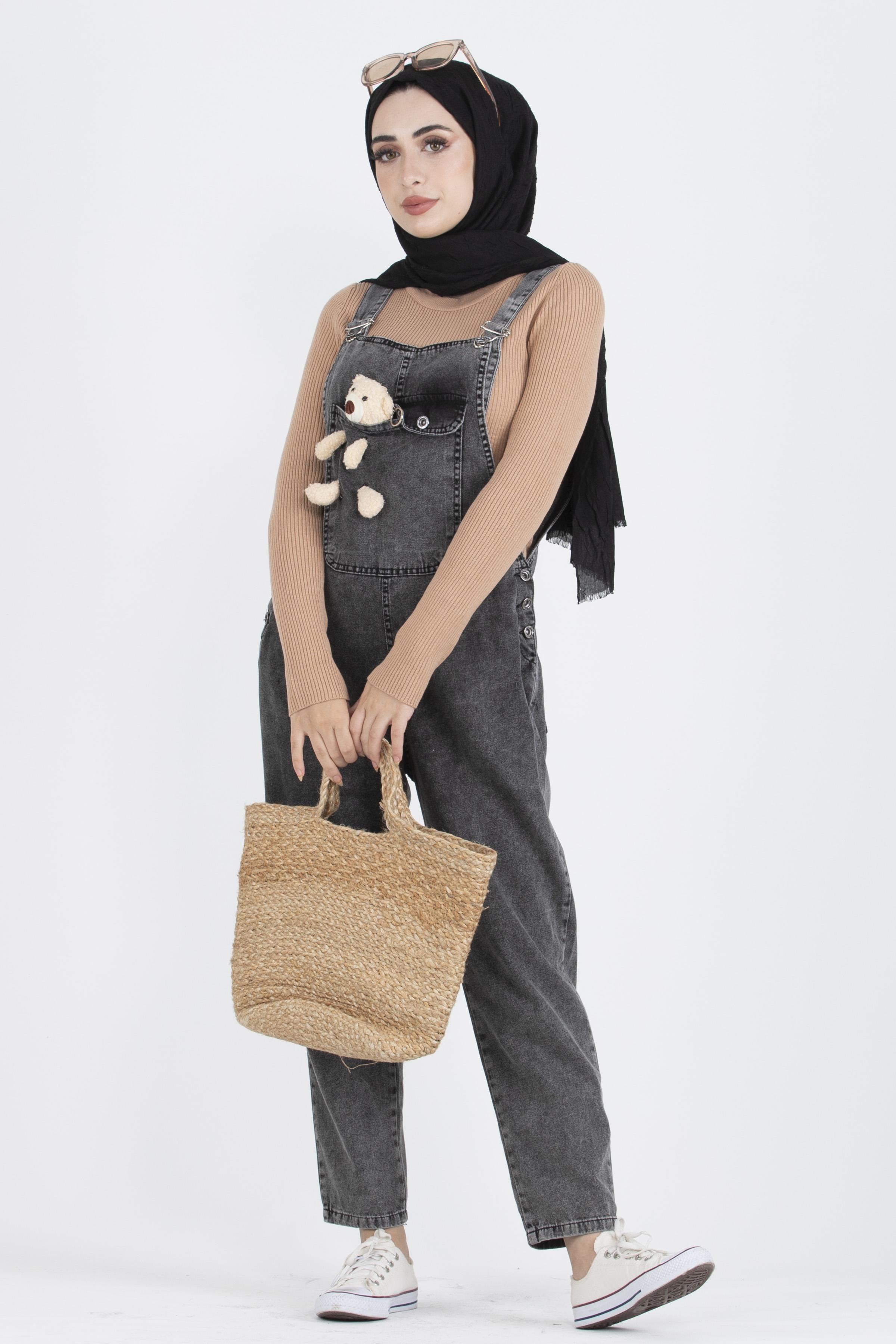 Bib and Brace Overall-Black