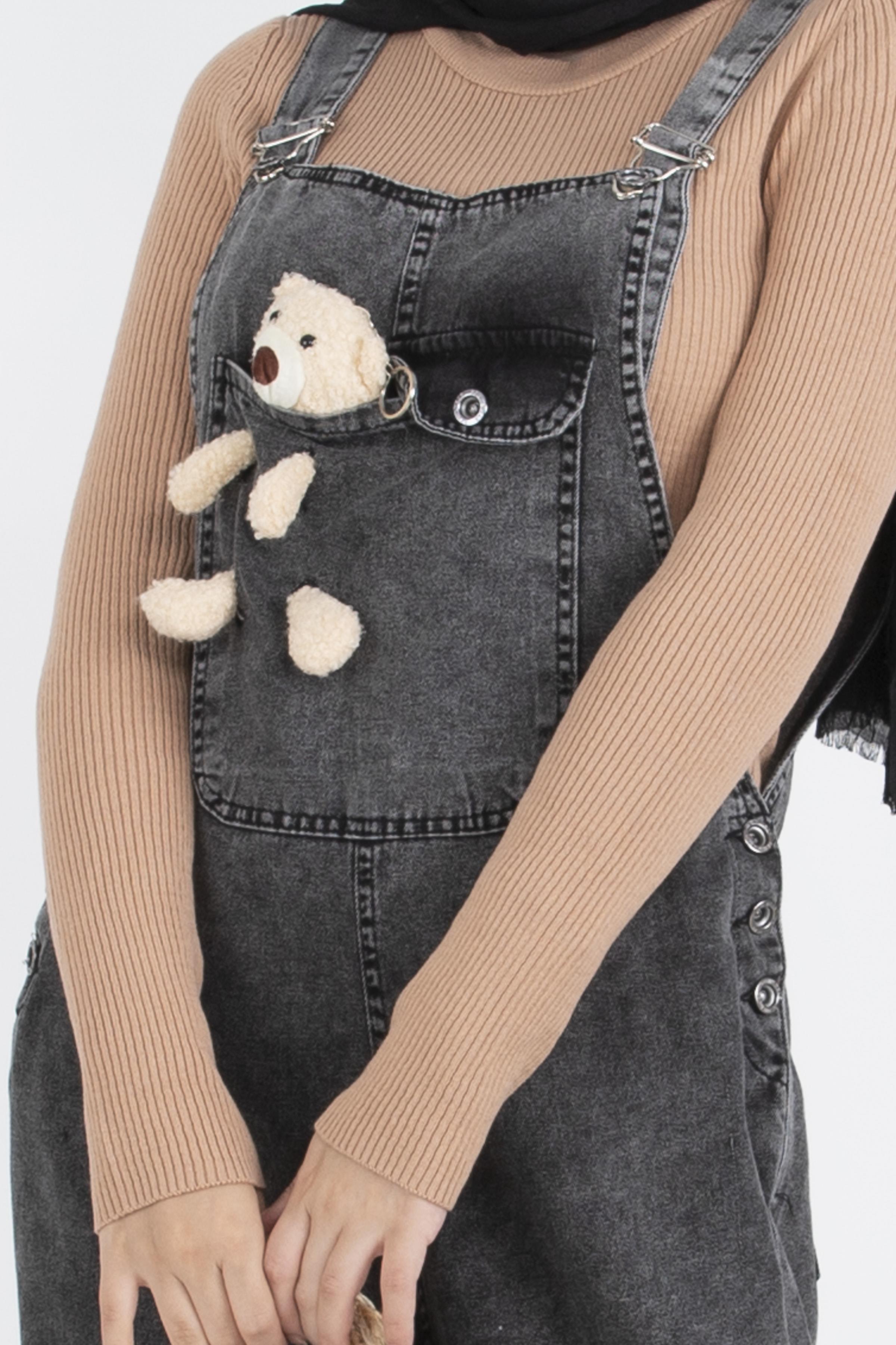 Bib and Brace Overall-Black