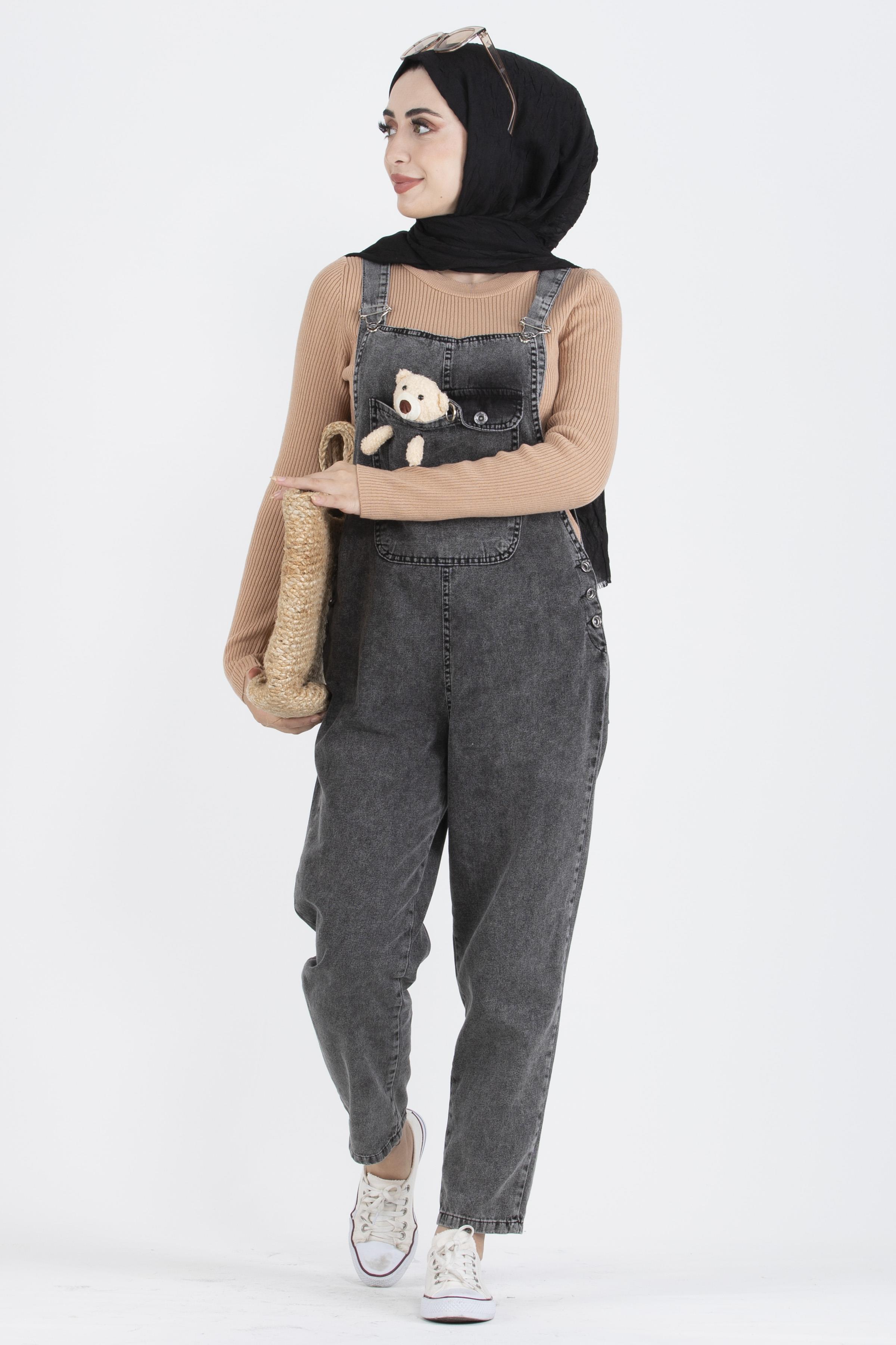 Bib and Brace Overall-Black