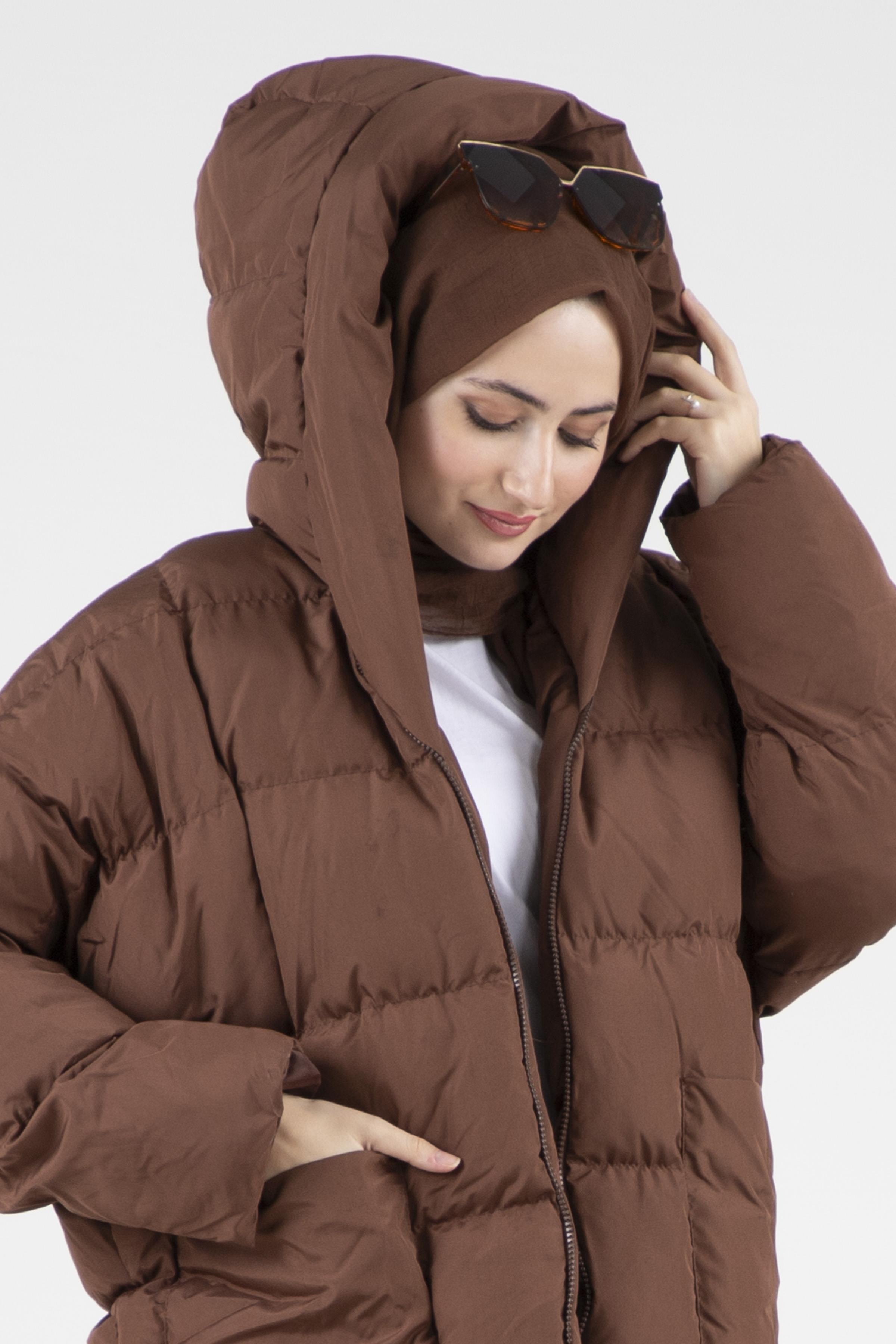  سترة نفخ-بنية اللون